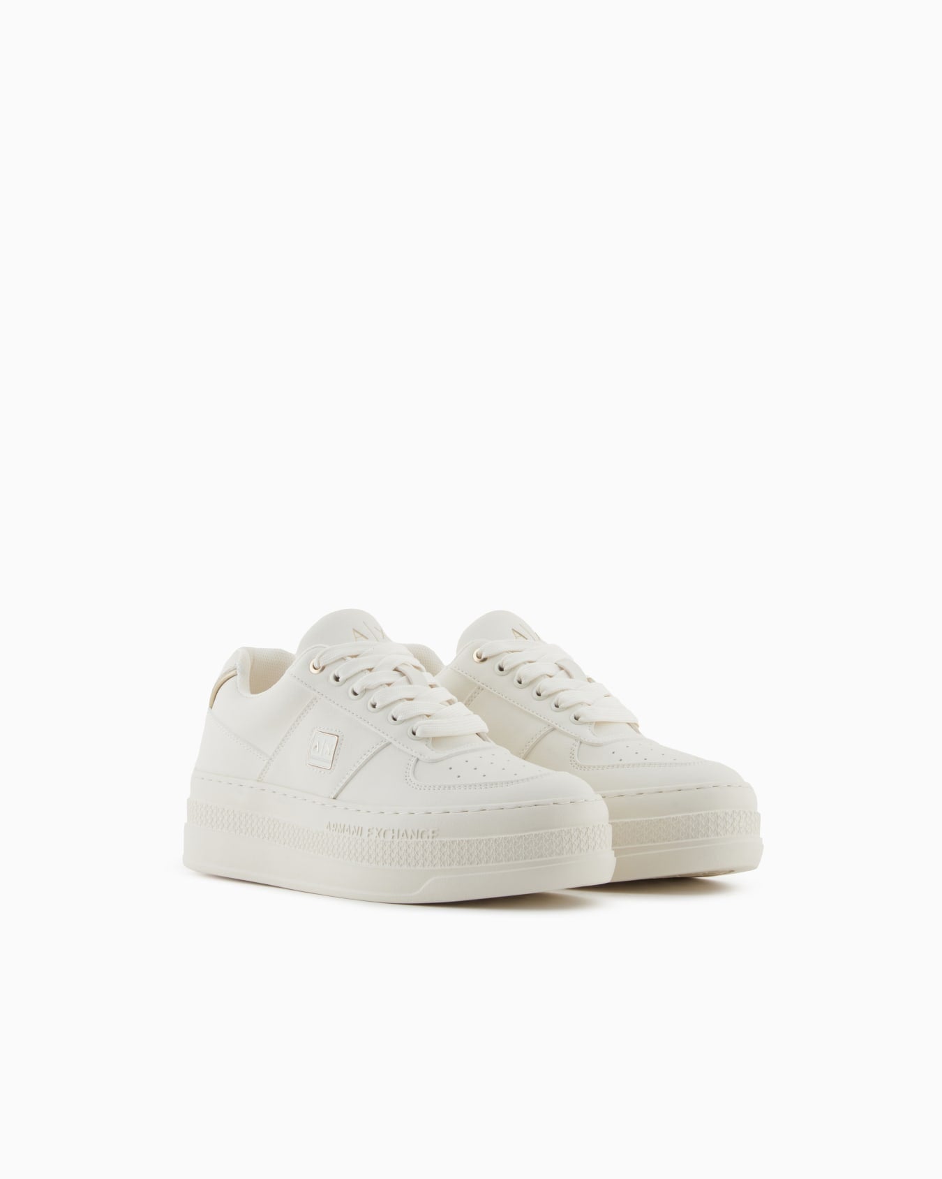 Armani Exchange Women's Off - White Sneakers - Dani Dyers