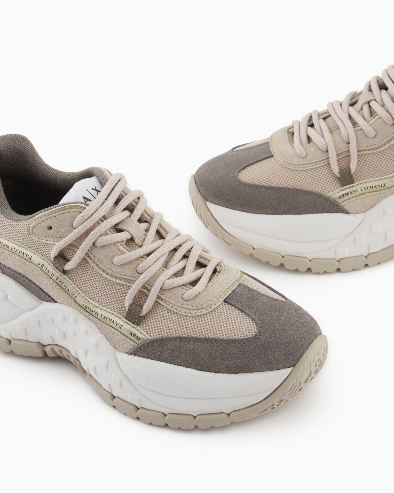 Armani Exchange Women's Sneakers with suede inserts - Dani Dyers