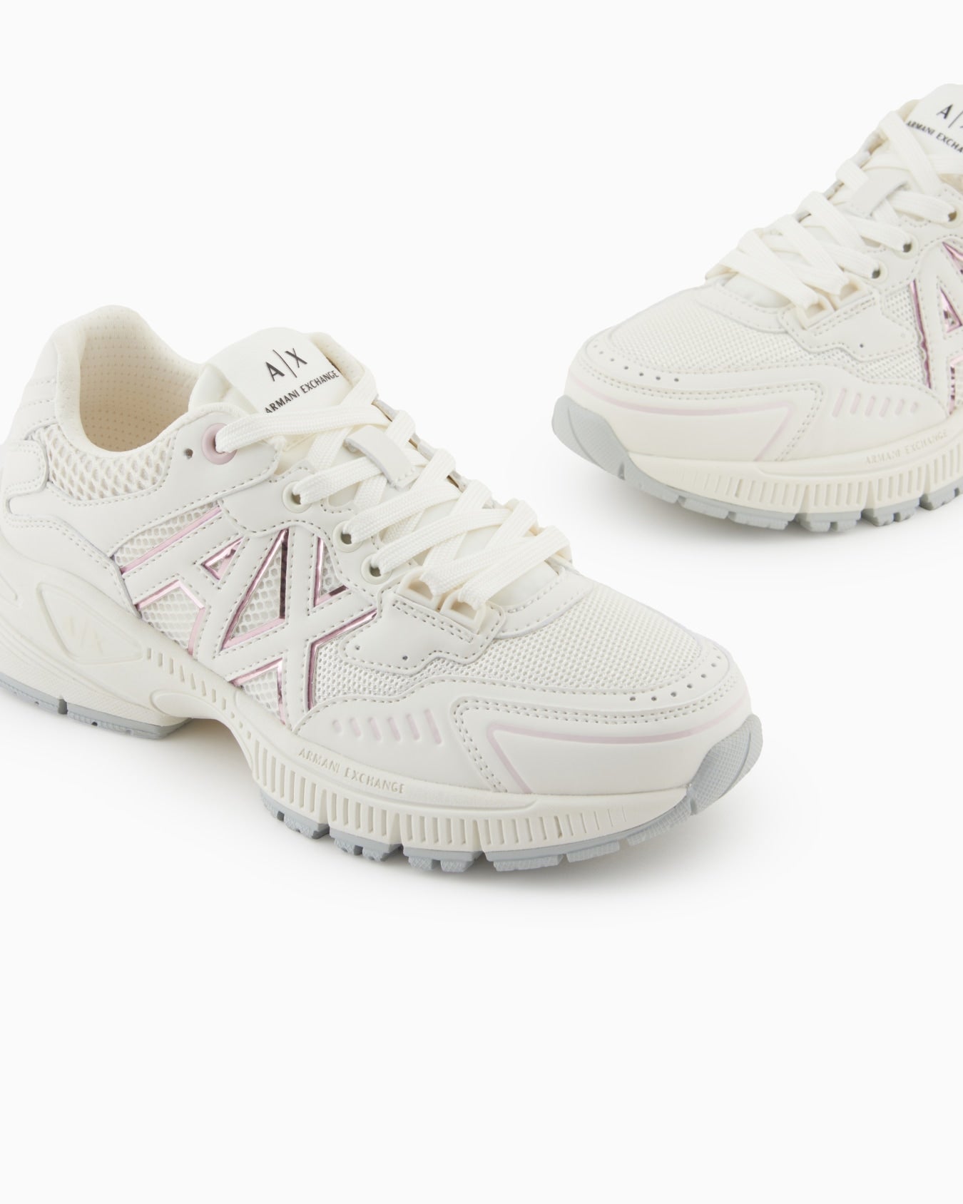 Armani Exchange Women's White Sneakers - Dani Dyers