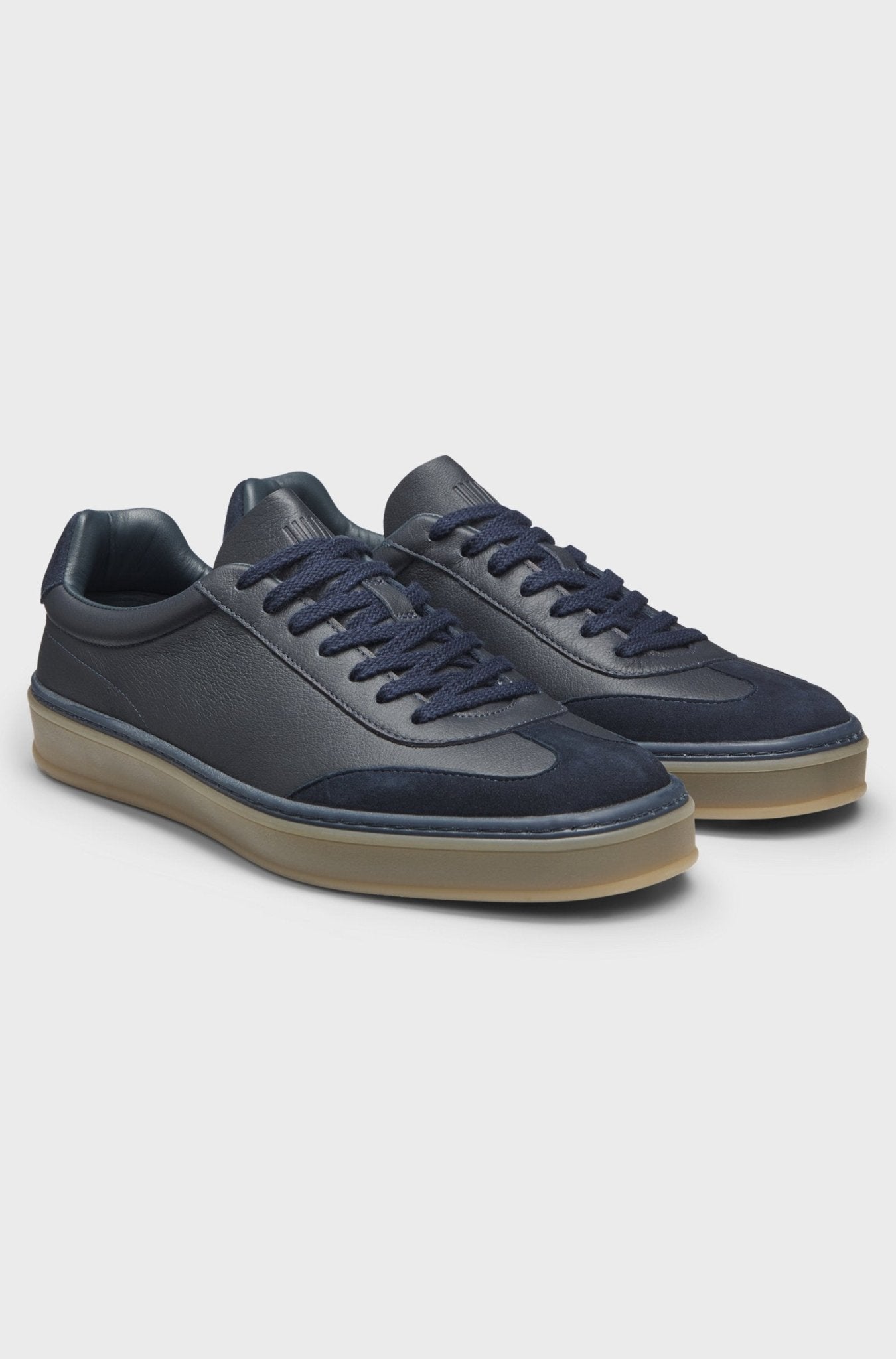Boss Men's BECKHAM x BOSS grained - leather trainers with suede trims - Dani Dyers