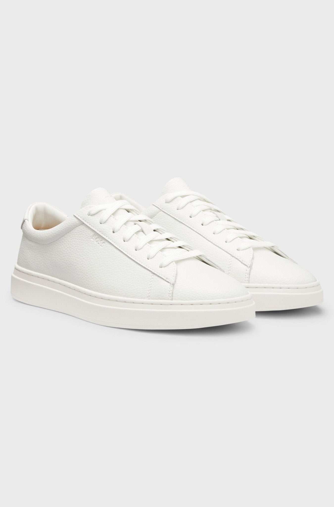 Boss Men's Grained - leather trainers with rubber sole - Dani Dyers