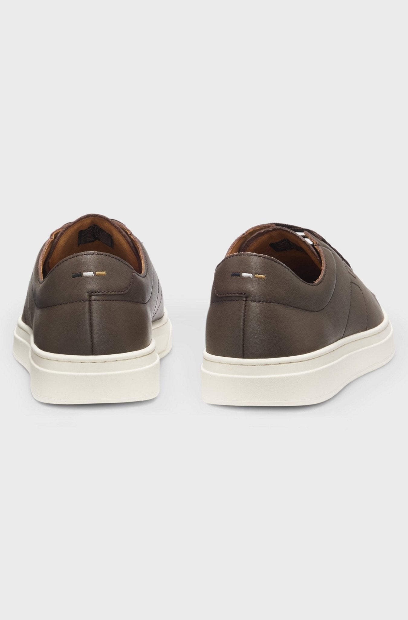 Boss Men's Low - top trainers in leather with embossed logo - Dani Dyers