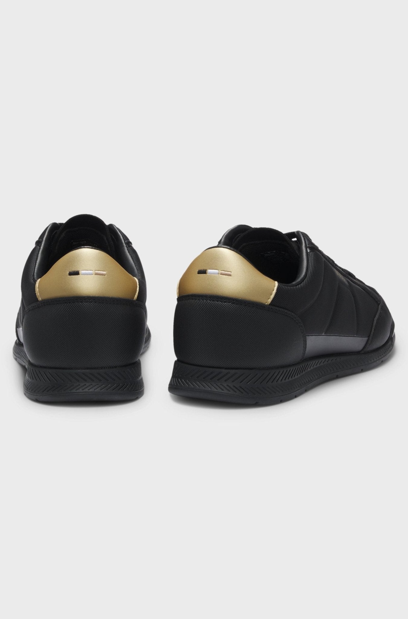 Boss Men's Mixed - material trainers with contrast back tab - Dani Dyers