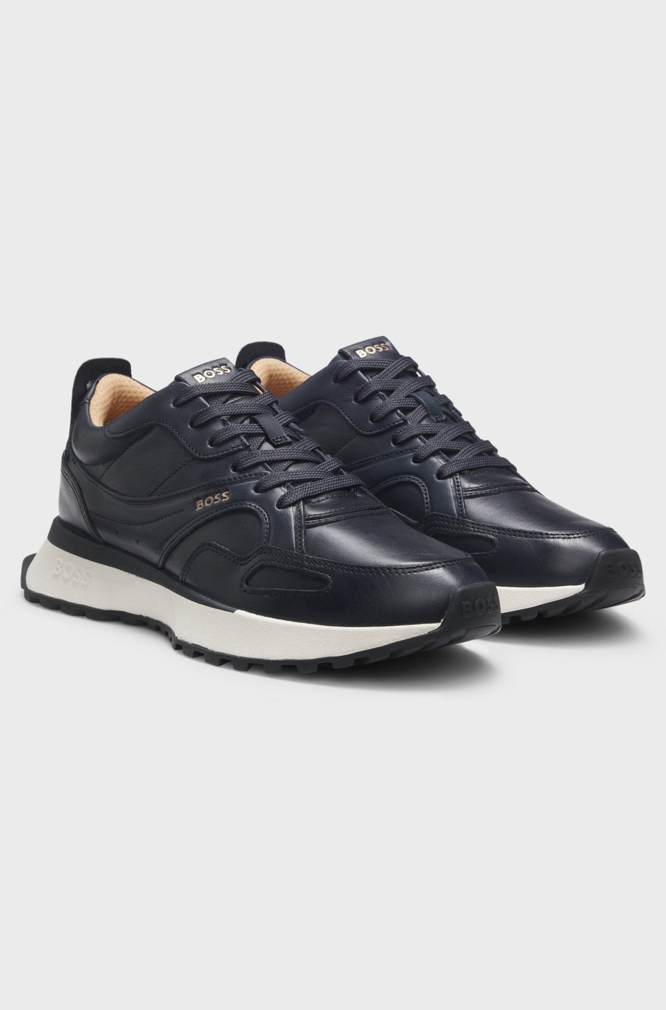 Boss Men's Trainers in burnished leather - Dani Dyers