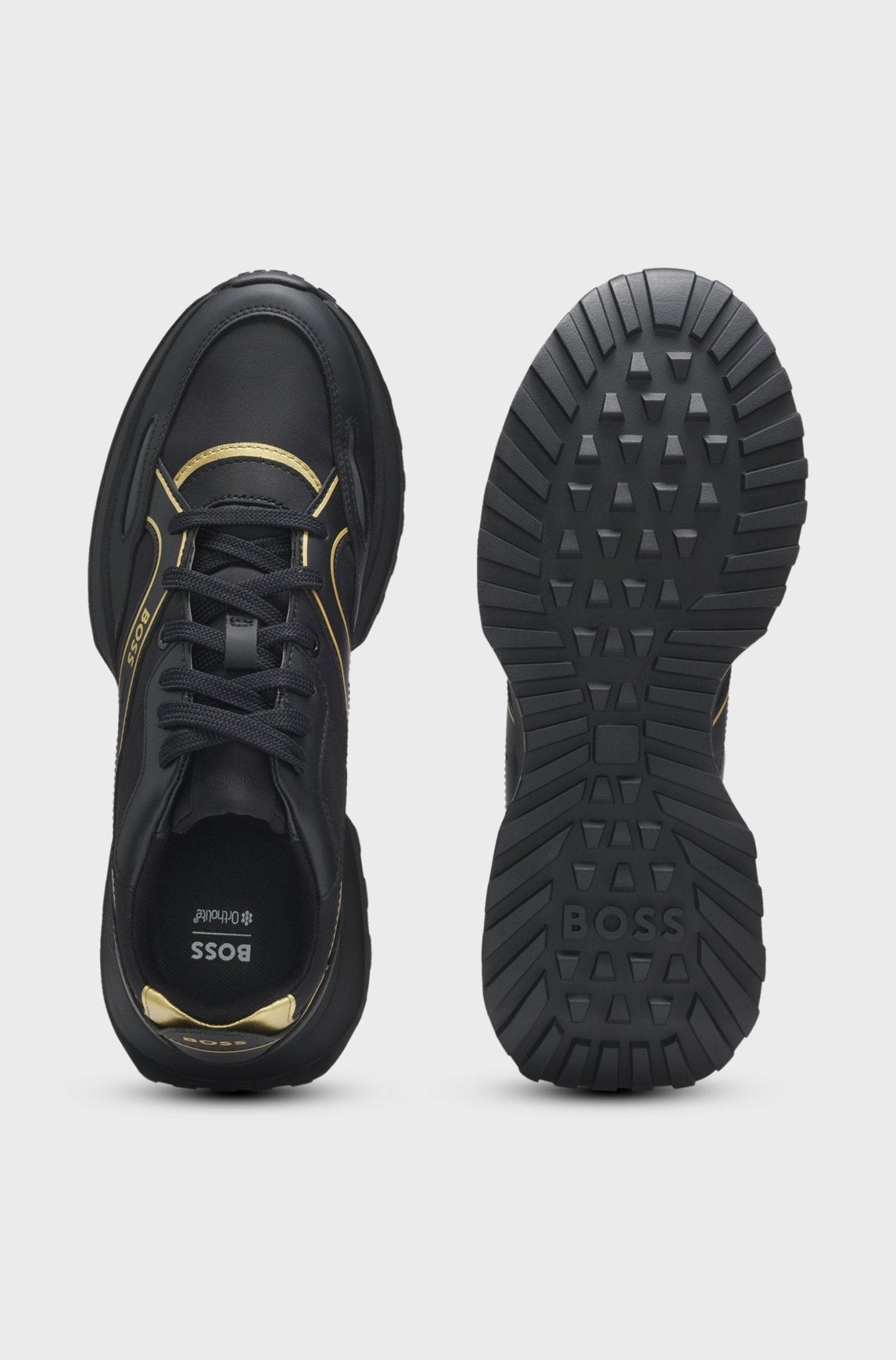 Boss Men's Trainers with logo and piping detail - Dani Dyers