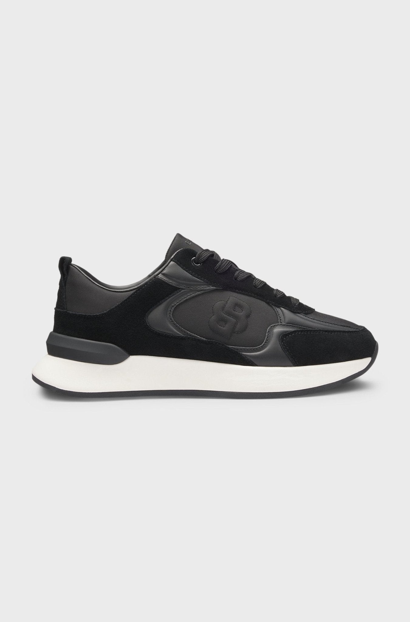 Boss Women's Suede - trim trainers with Double B monogram - Dani Dyers
