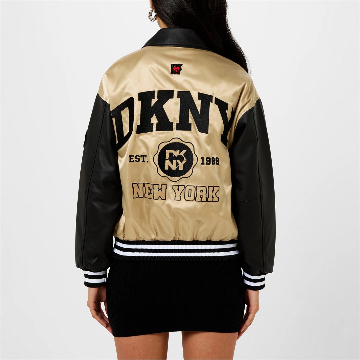 DKNY Women's Varsity Bomber Jacket - Dani Dyers