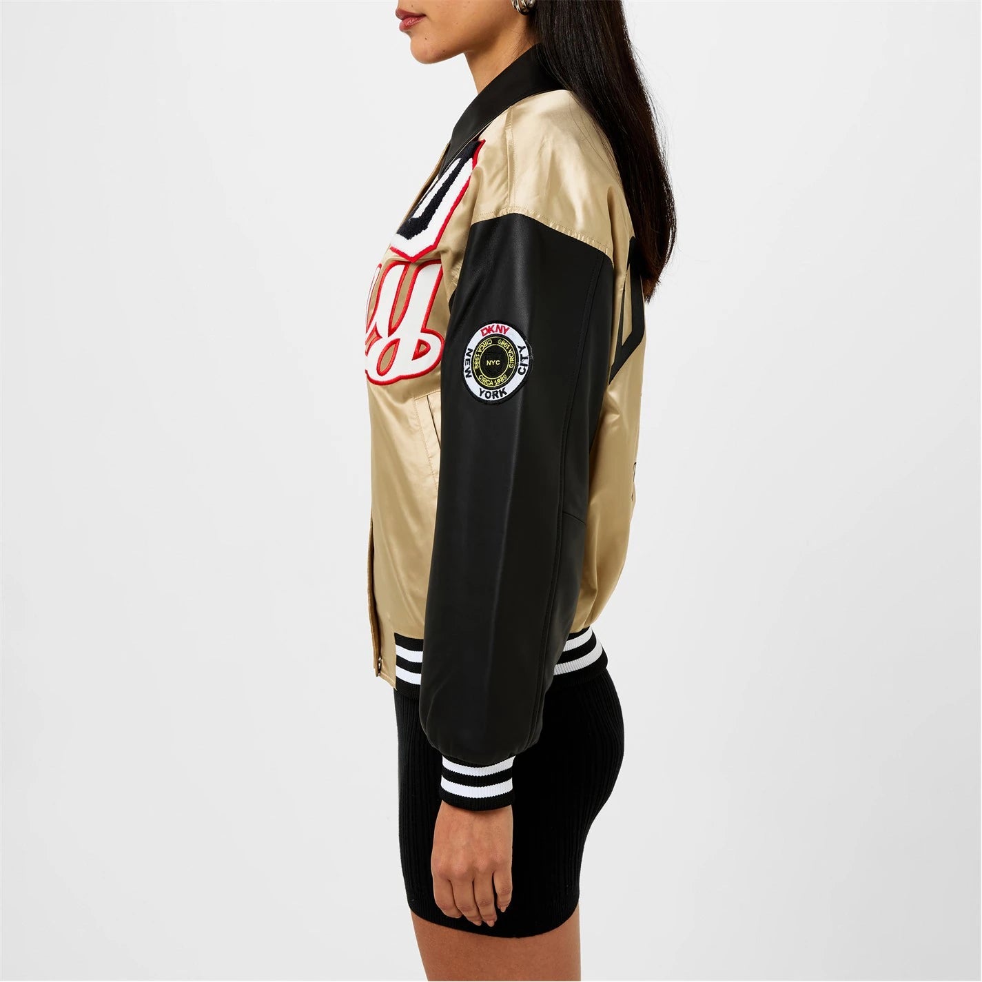 DKNY Women's Varsity Bomber Jacket - Dani Dyers