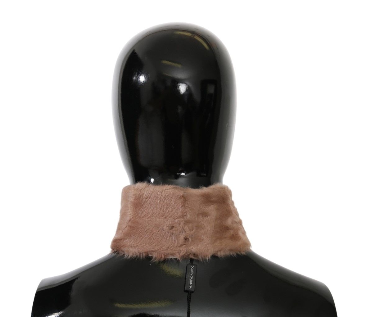 Dolce & Gabbana Beige Fur Neck Collar Lambskin Scarf - Dani Dyers