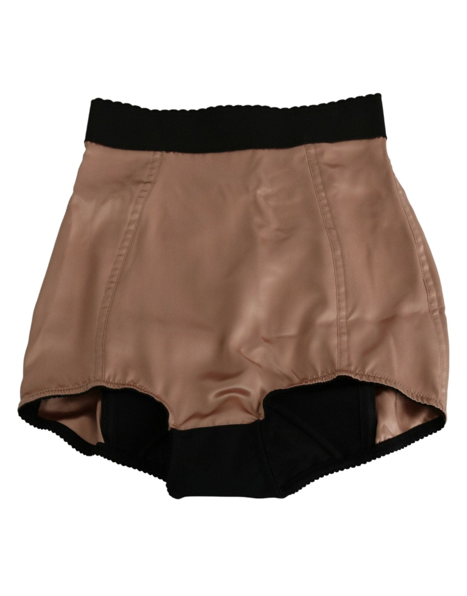Dolce & Gabbana Beige Silk High Waist Mini Hot Pants Shorts - Dani Dyers