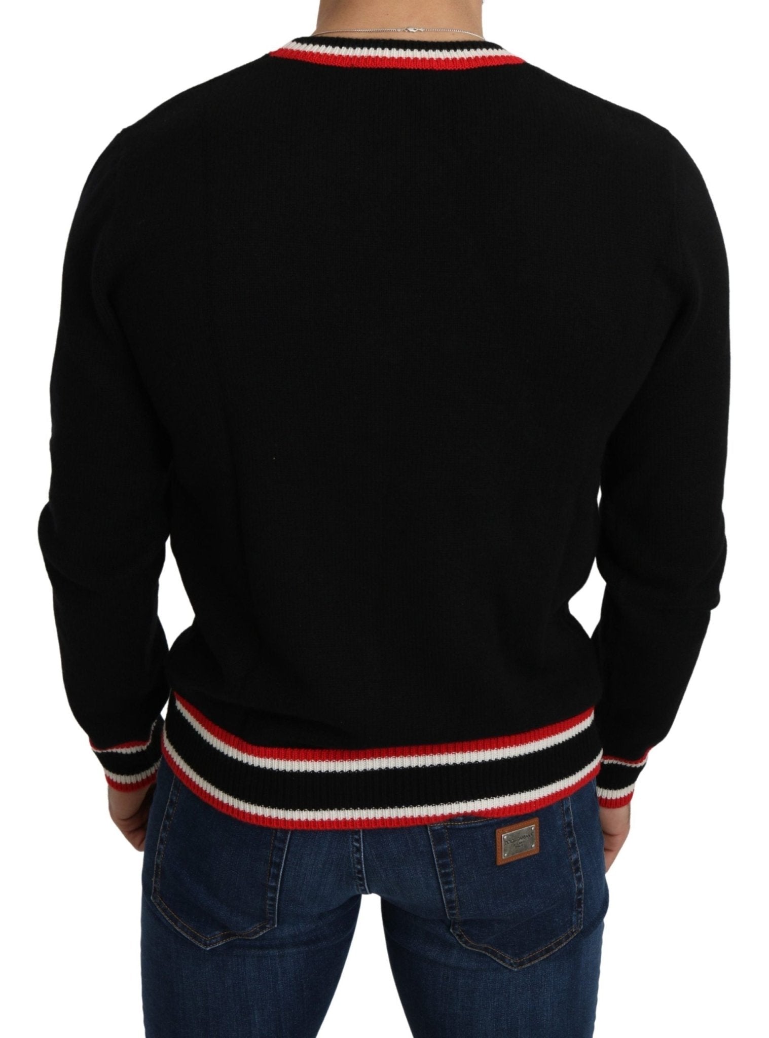 Dolce & Gabbana Black Cashmere Pig of the Year Pullover Sweater - Dani Dyers