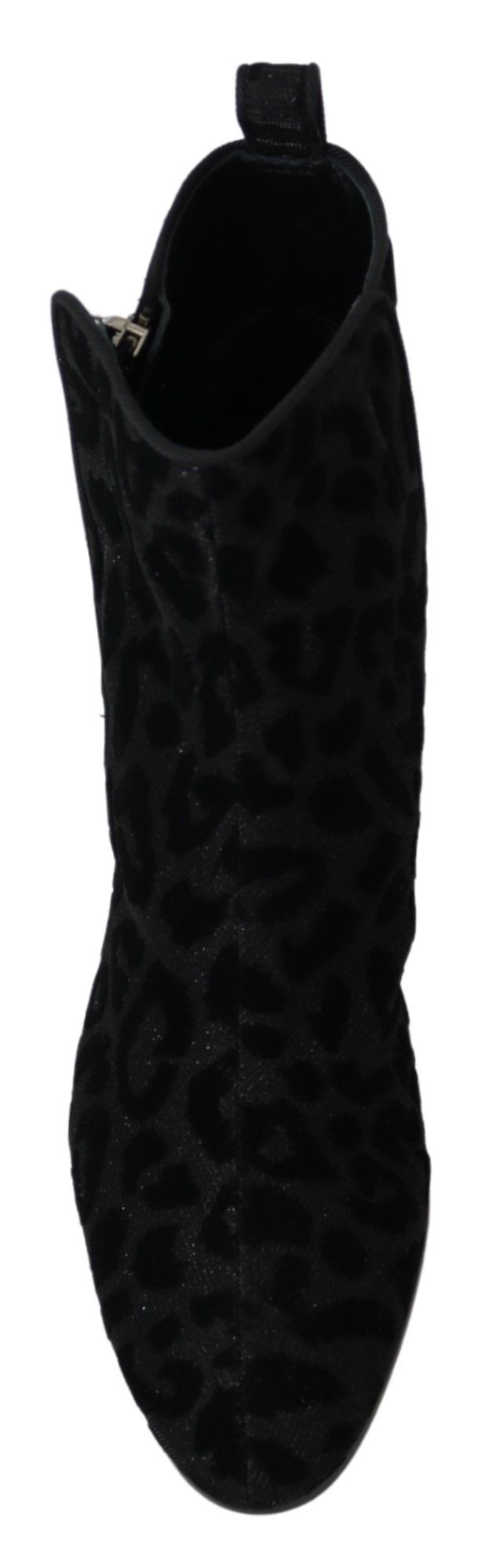 Dolce & Gabbana Black Leopard Short Boots Zipper Shoes - Dani Dyers