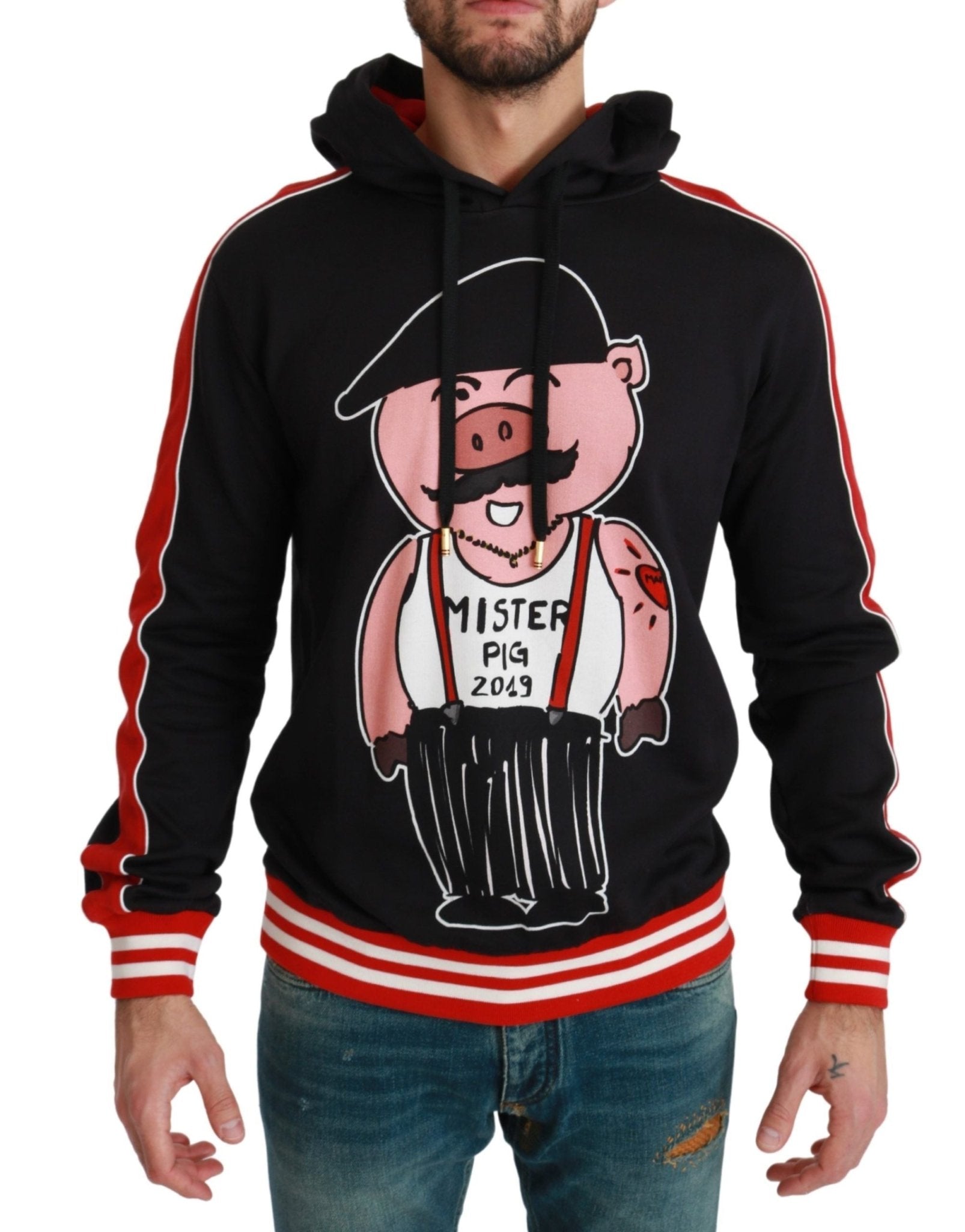 Dolce & Gabbana Black Pig of the Year Hooded Sweater - Dani Dyers