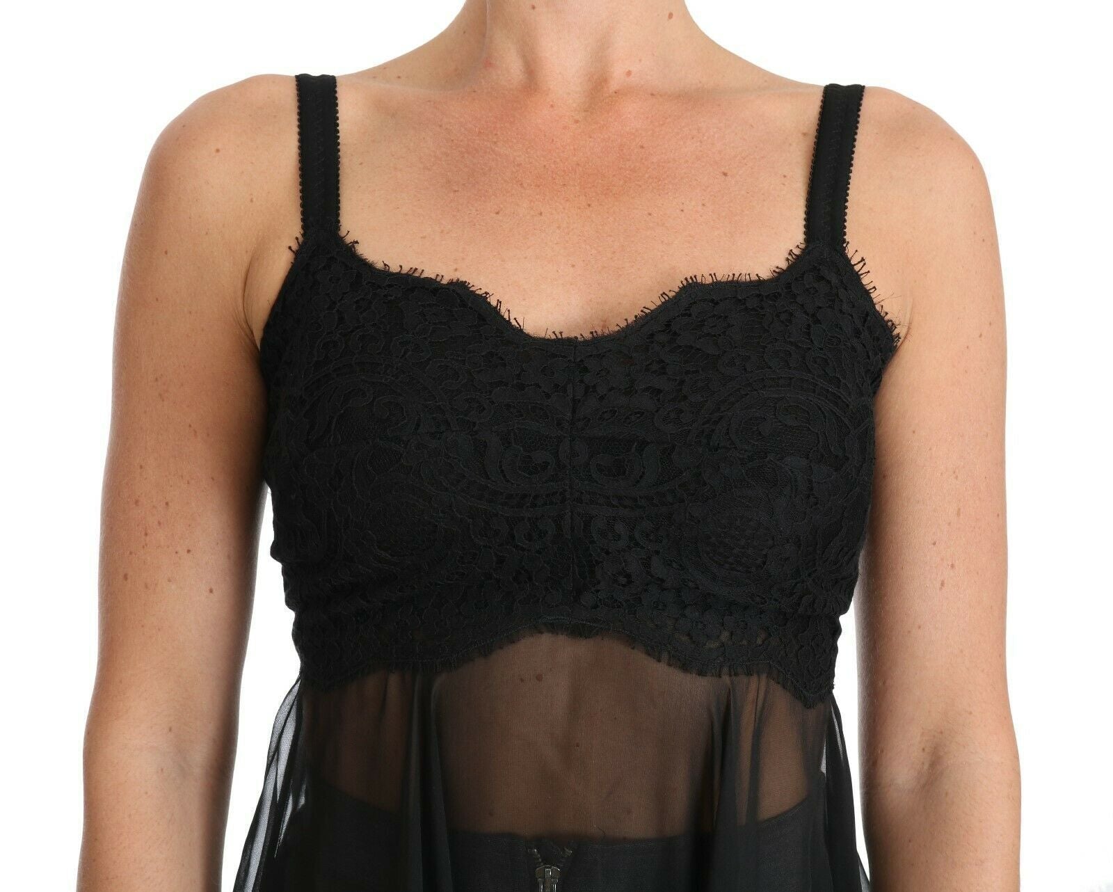 Dolce & Gabbana Black Silk Lace Dress Chemise Lingerie - Dani Dyers