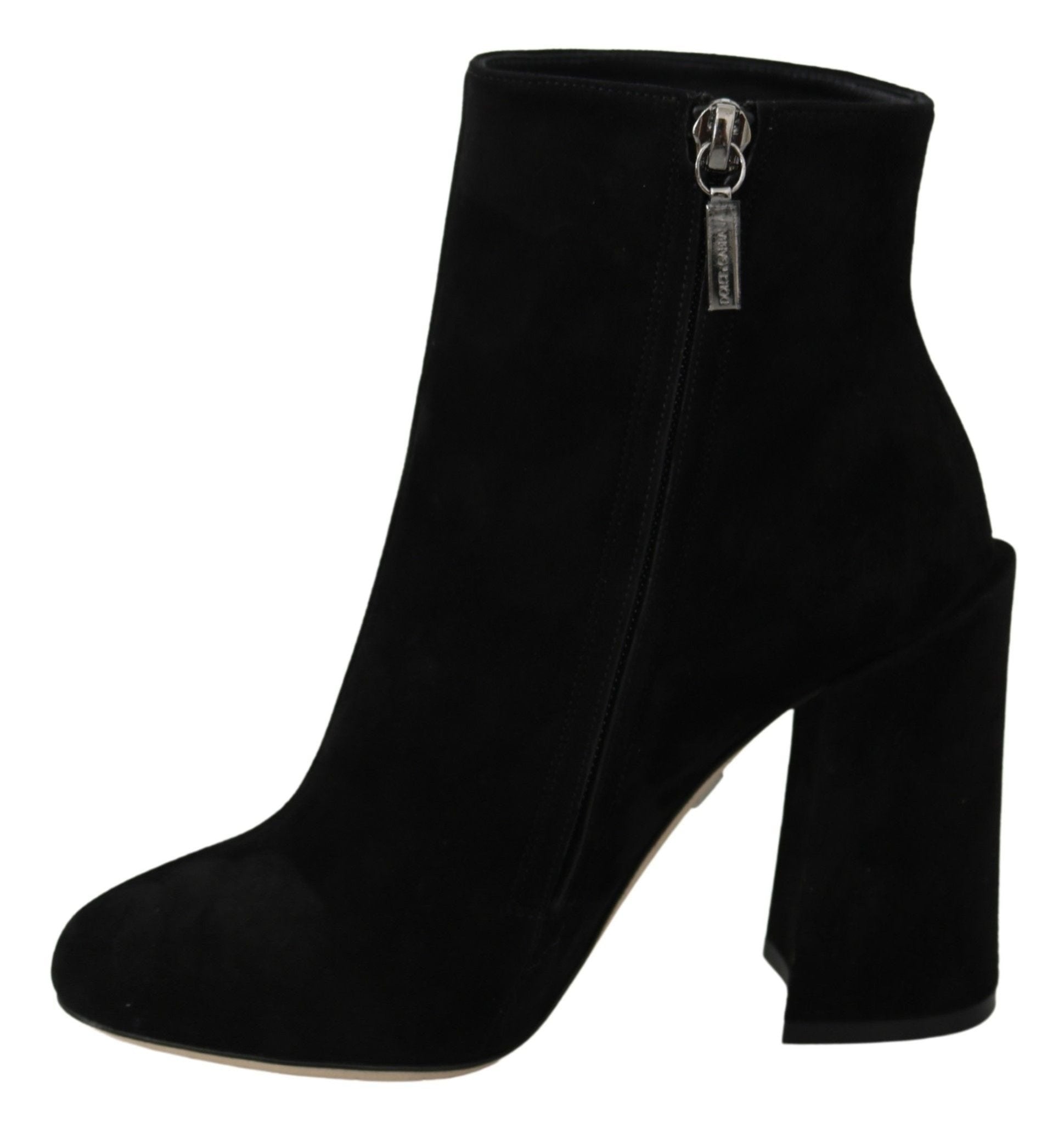 Dolce & Gabbana Black Suede L'Amore E'Bellezza Boots Shoes - Dani Dyers