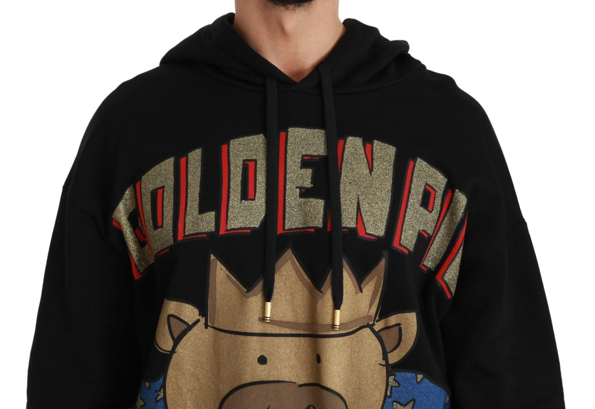 Dolce & Gabbana Black Sweater Pig of the Year Hooded - Dani Dyers