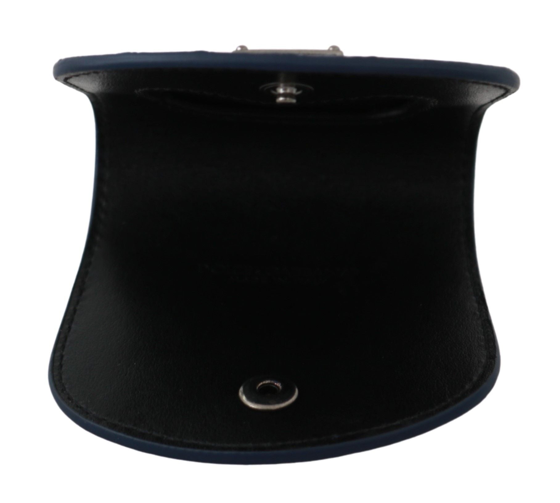 Dolce & Gabbana Blue Holder Pocket Wallet Blue Exotic Skin Condom Case - Dani Dyers