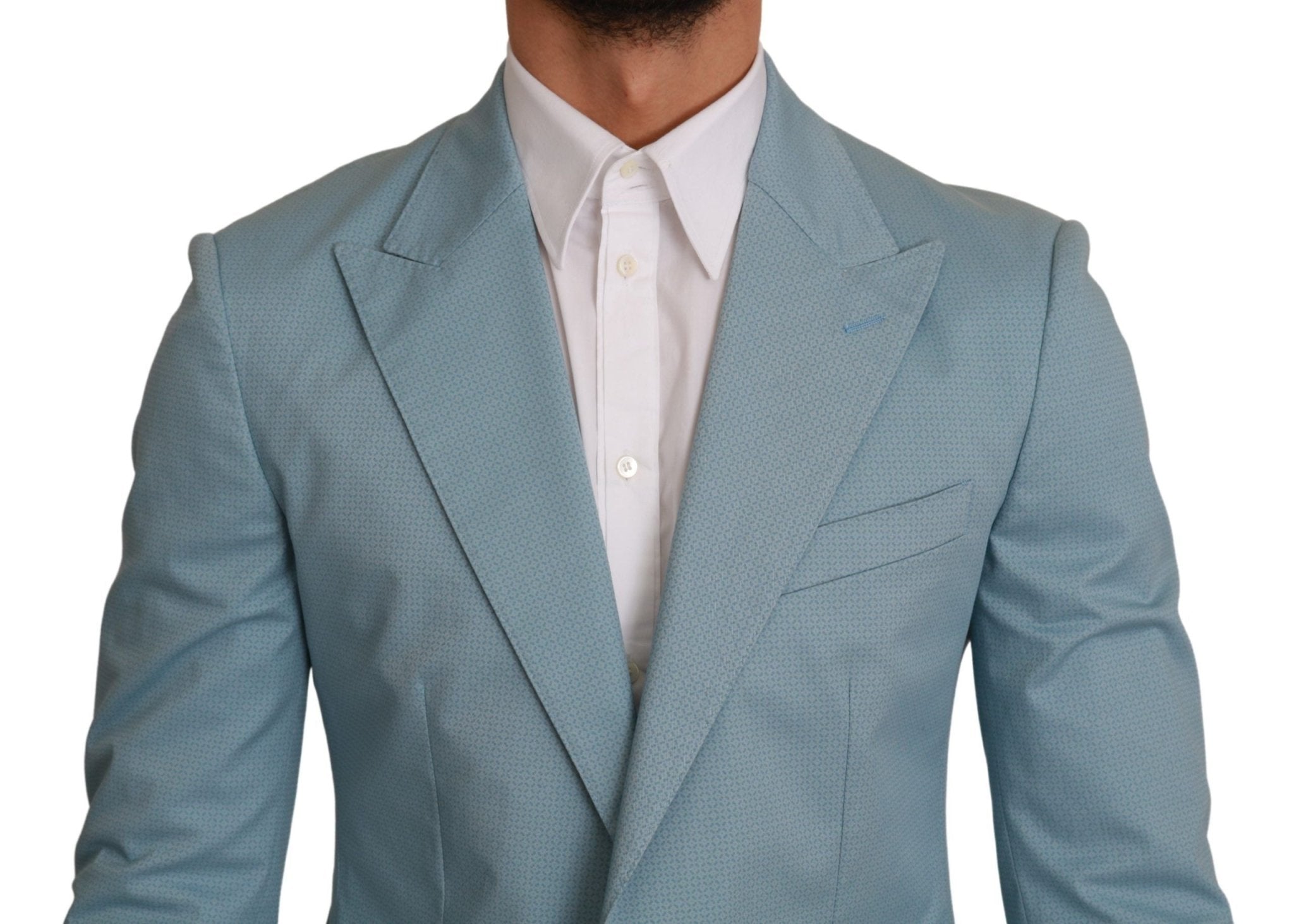 Dolce & Gabbana Blue Slim Fit Coat Jacket MARTINI Blazer - Dani Dyers