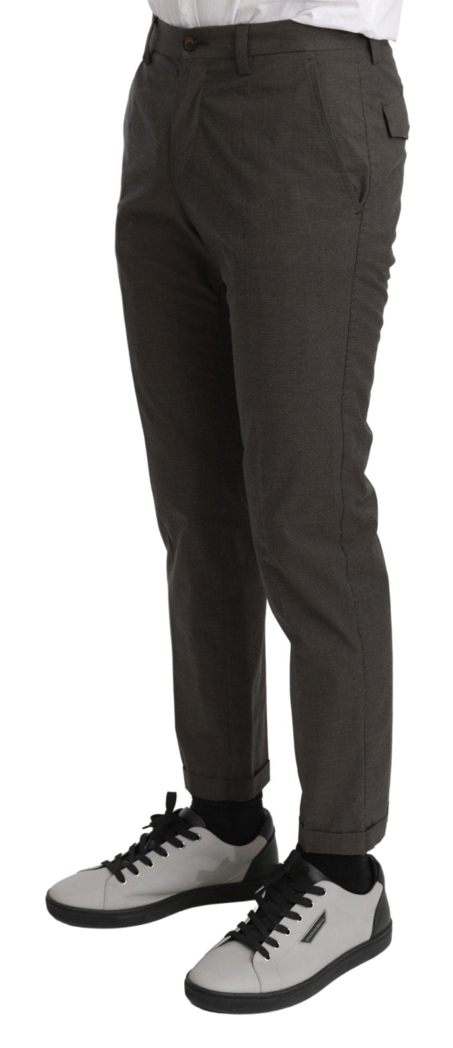 Dolce & Gabbana Brown Casual Mens Trouser 100% Cotton Pants - Dani Dyers