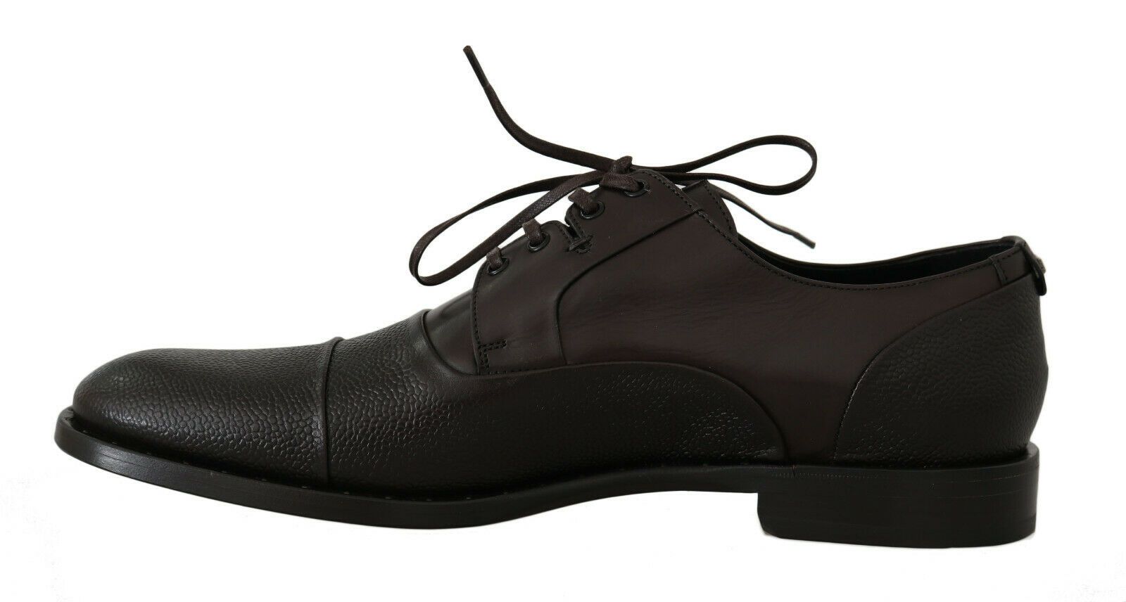 Dolce & Gabbana Brown Leather Laceups Dress Mens Shoes - Dani Dyers