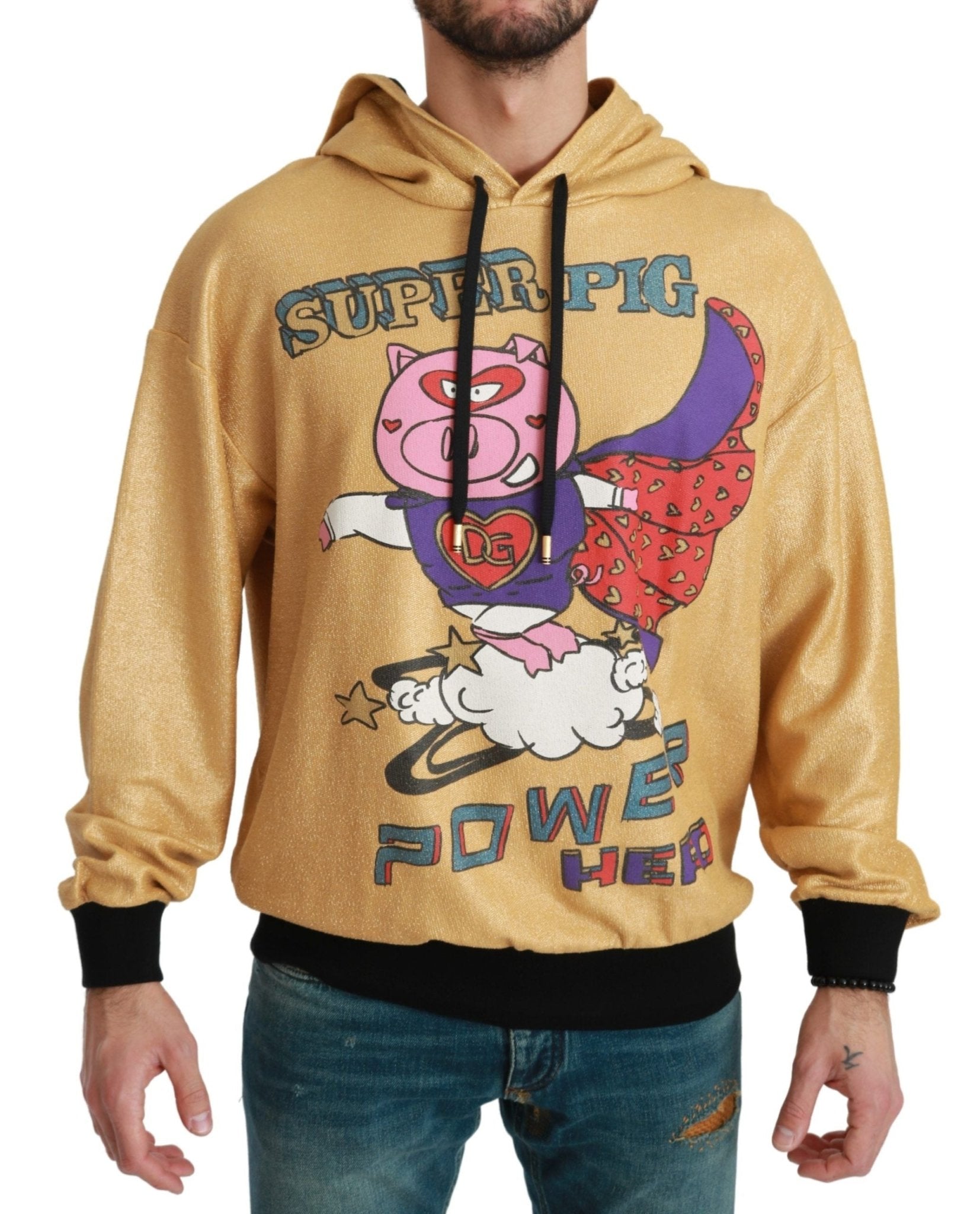 Dolce & Gabbana Gold Pig of the Year Hooded Sweater - Dani Dyers