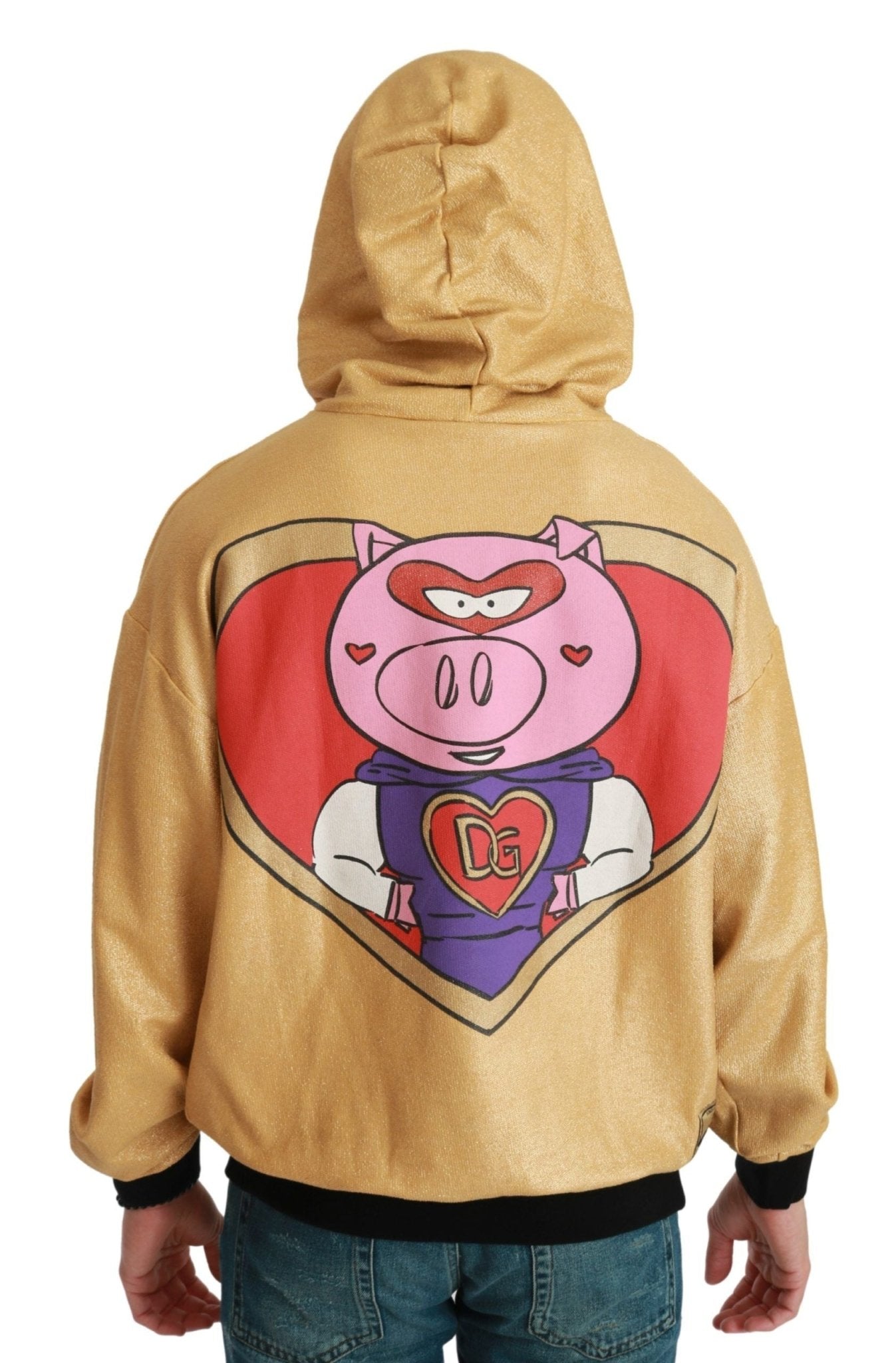 Dolce & Gabbana Gold Pig of the Year Hooded Sweater - Dani Dyers