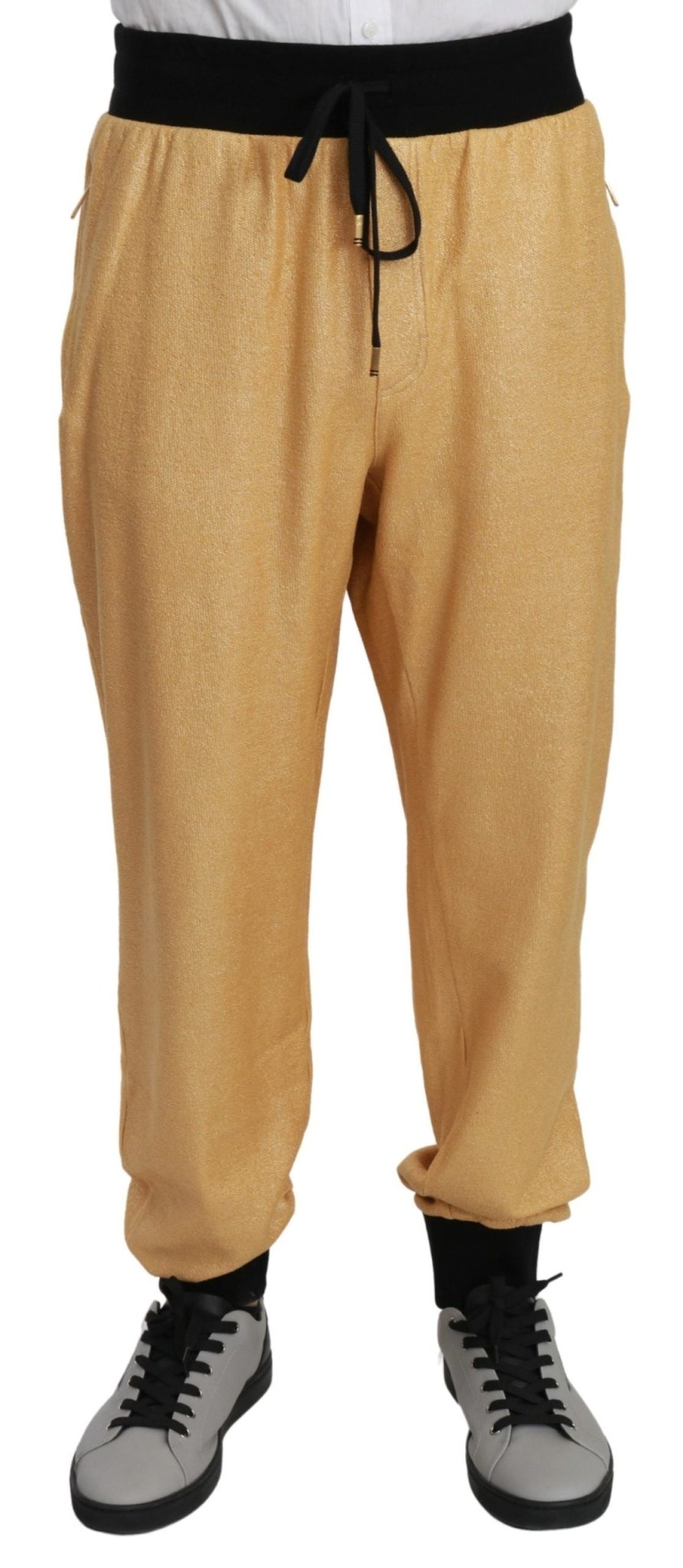 Dolce & Gabbana Gold Year Of The Pig Cotton Mens Pants - Dani Dyers