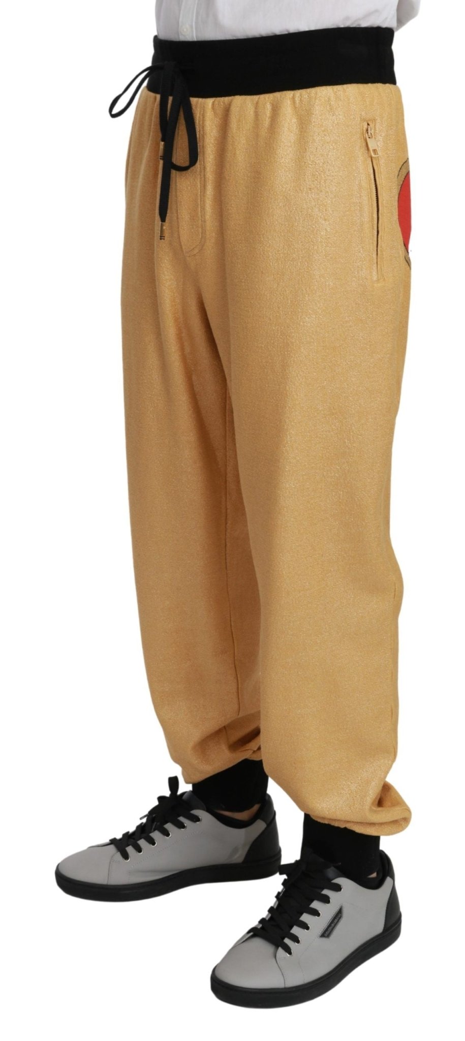 Dolce & Gabbana Gold Year Of The Pig Cotton Mens Pants - Dani Dyers