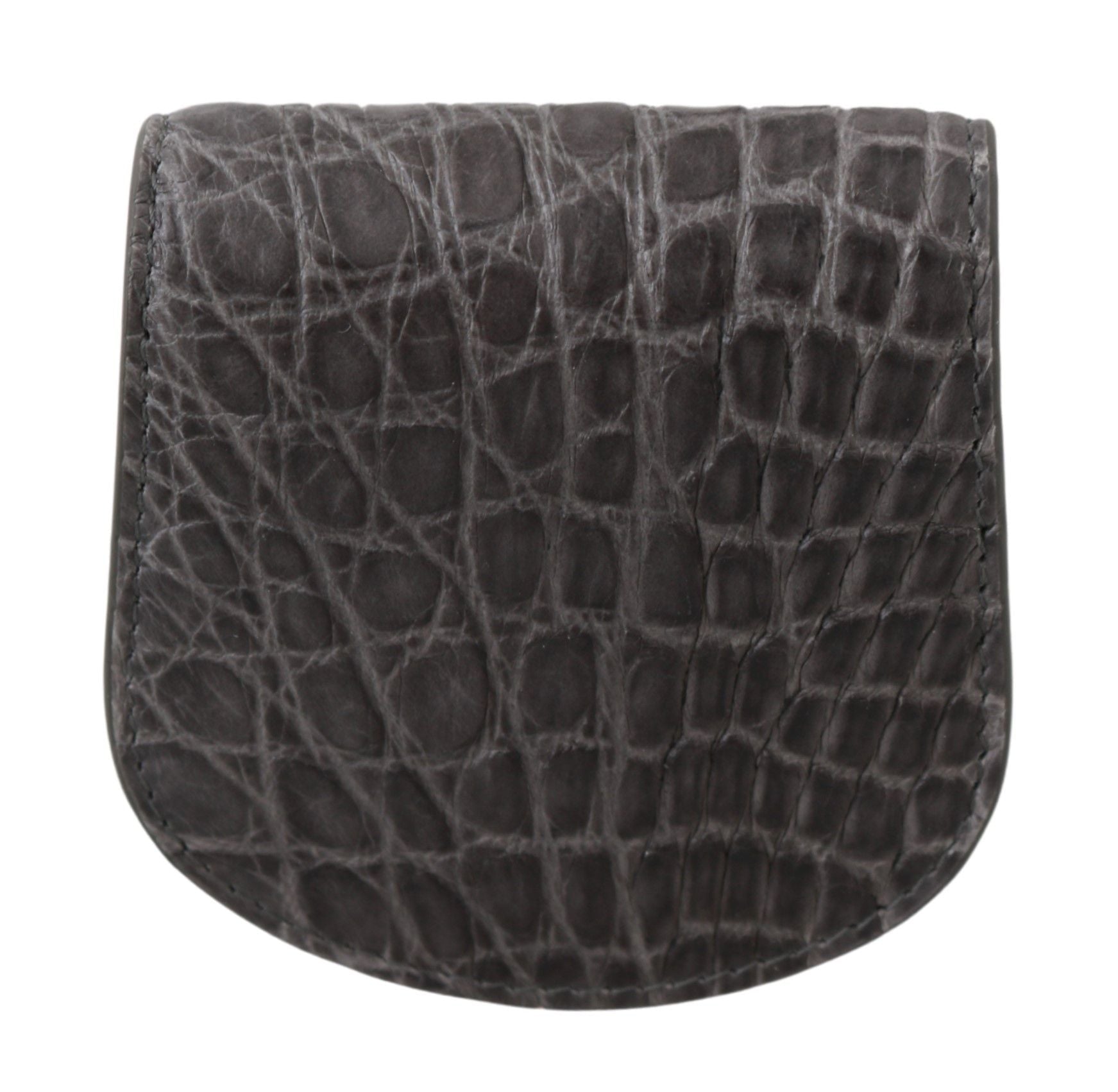 Dolce & Gabbana Gray Exotic Skin Condom Case Holder Pocket Wallet - Dani Dyers