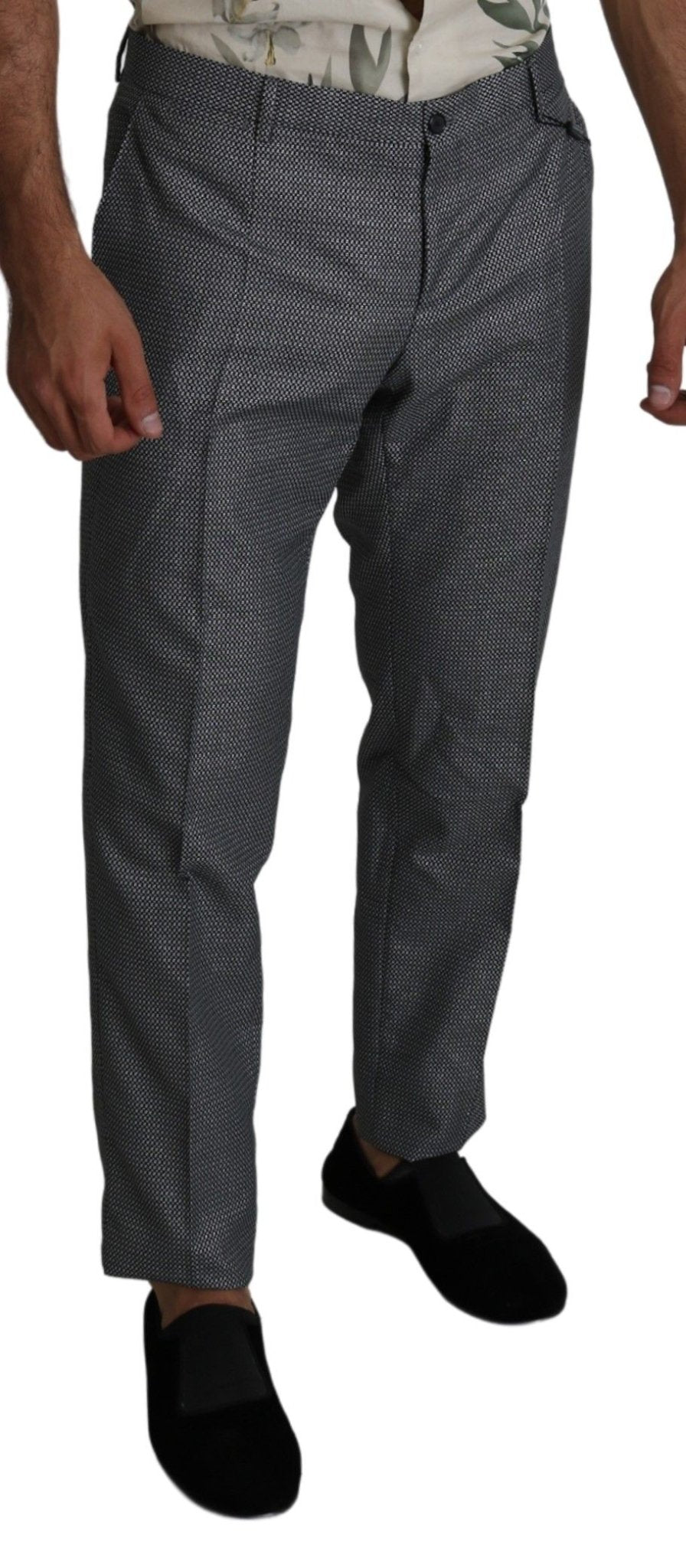 Dolce & Gabbana Gray Formal Dress Trouser Slim Fit Pants - Dani Dyers