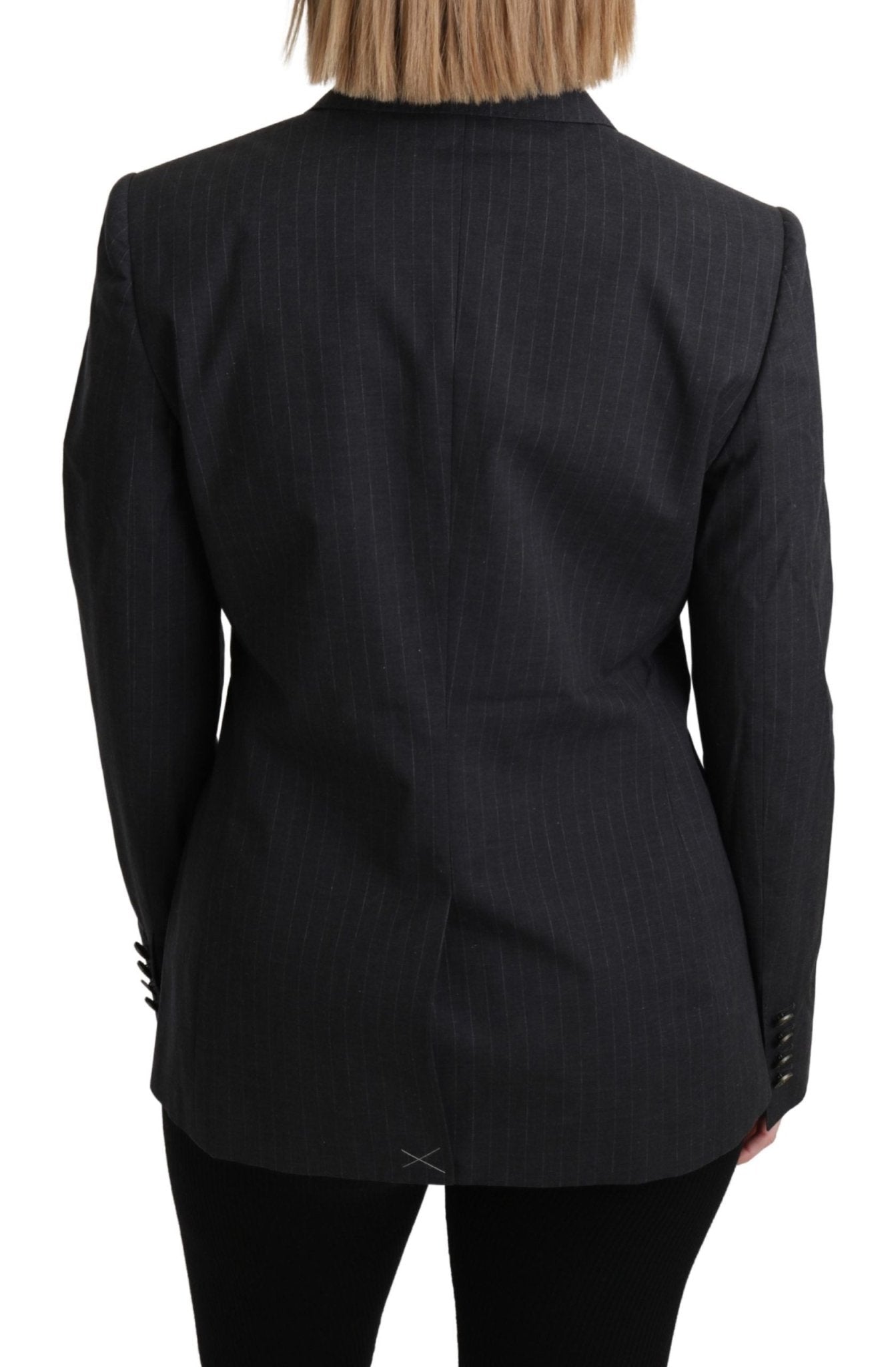 Dolce & Gabbana Gray Single Breasted Blazer Cotton Jacket - Dani Dyers