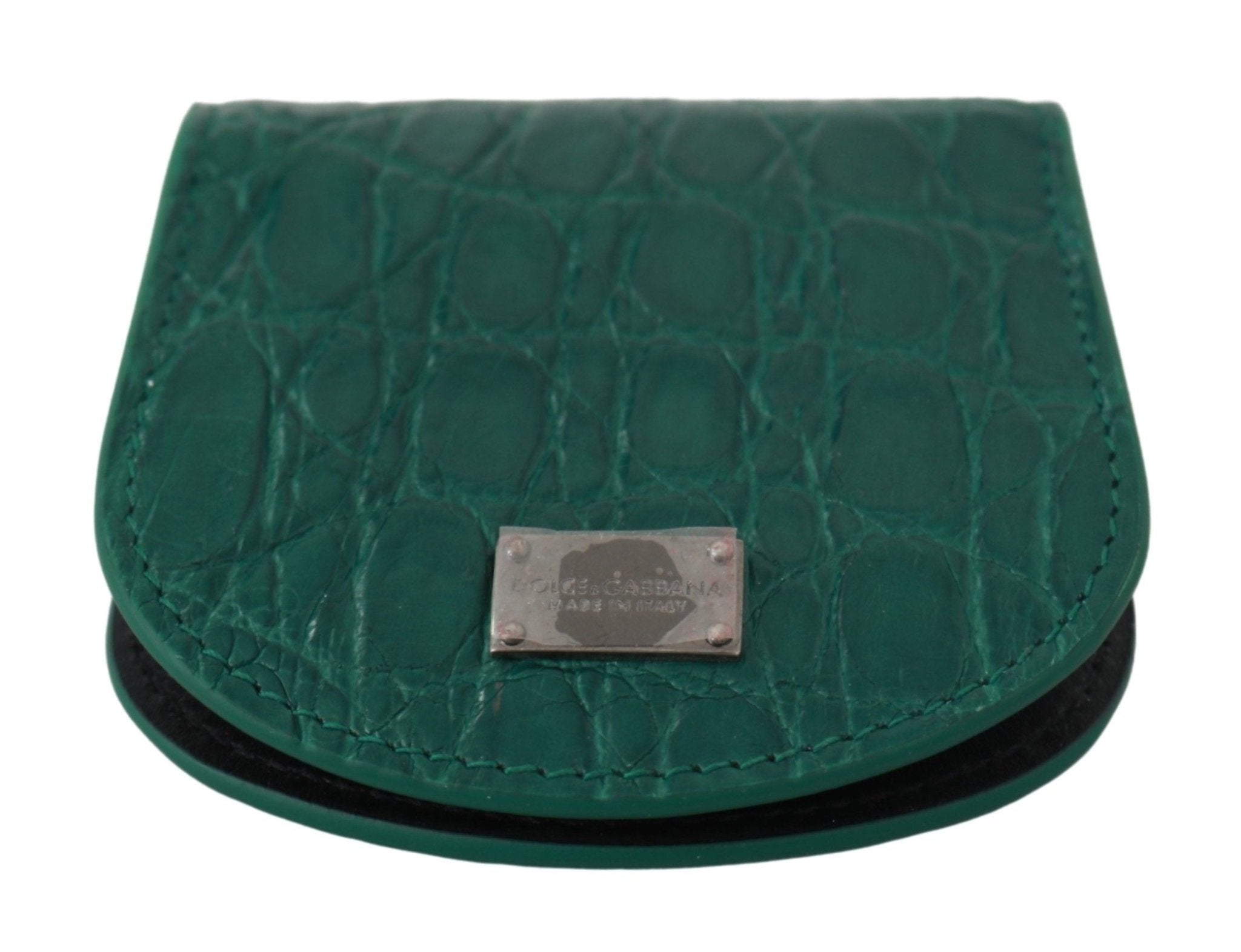 Dolce & Gabbana Green Exotic Skins Condom Case Holder Wallet - Dani Dyers