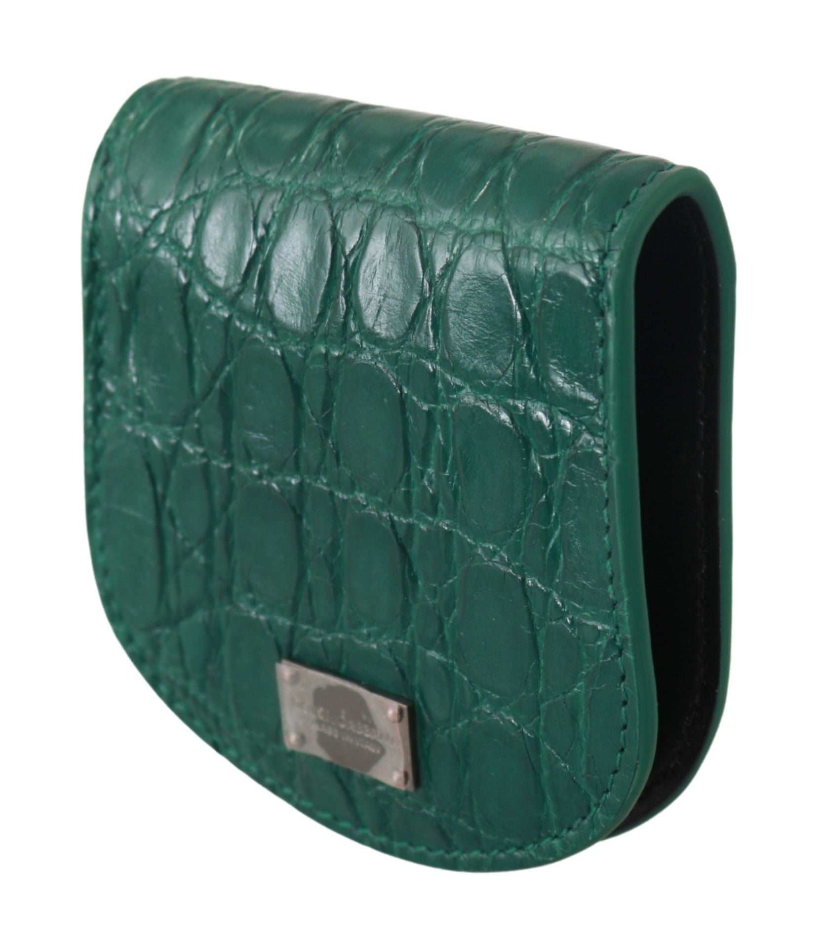 Dolce & Gabbana Green Exotic Skins Condom Case Holder Wallet - Dani Dyers