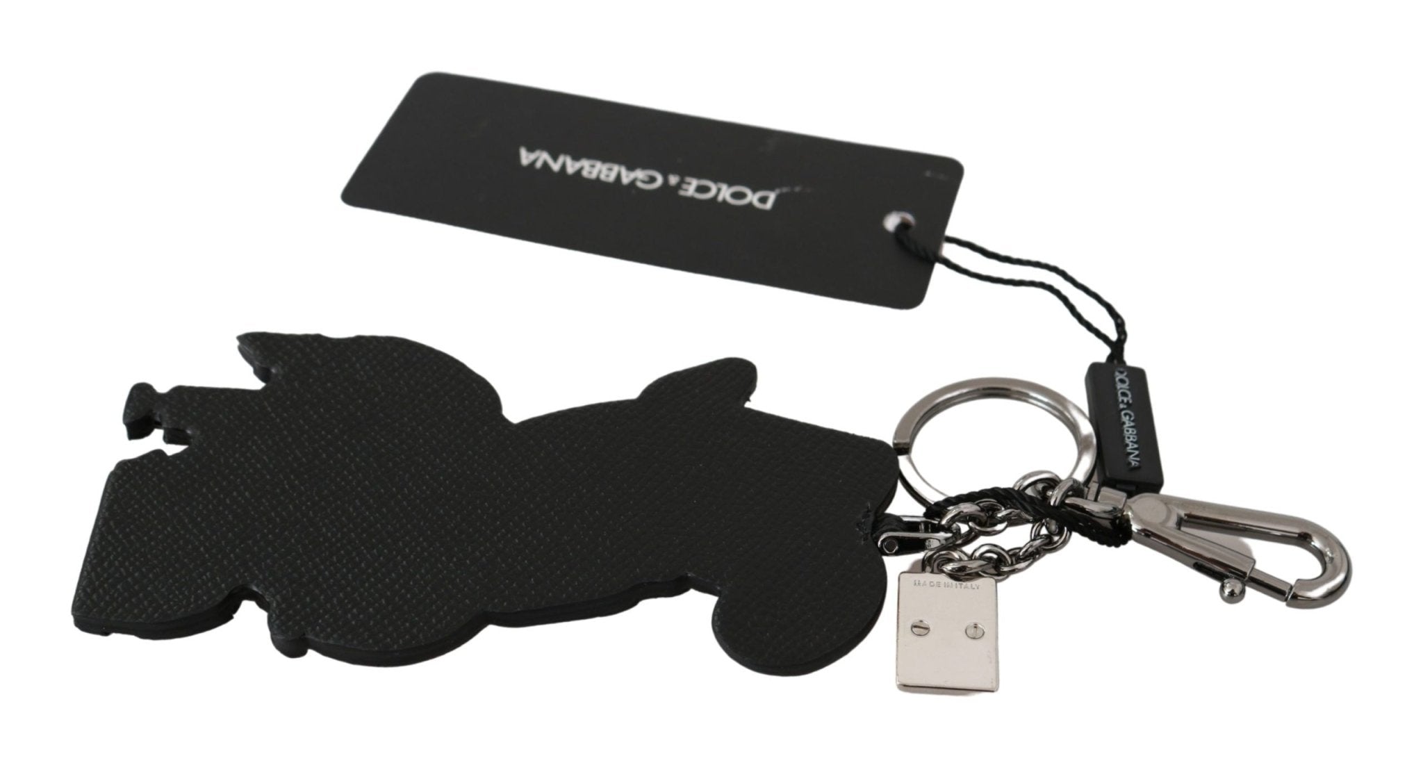 Dolce & Gabbana Leather Dominico Stefano SICILY WESTERN Badge Keychain - Dani Dyers