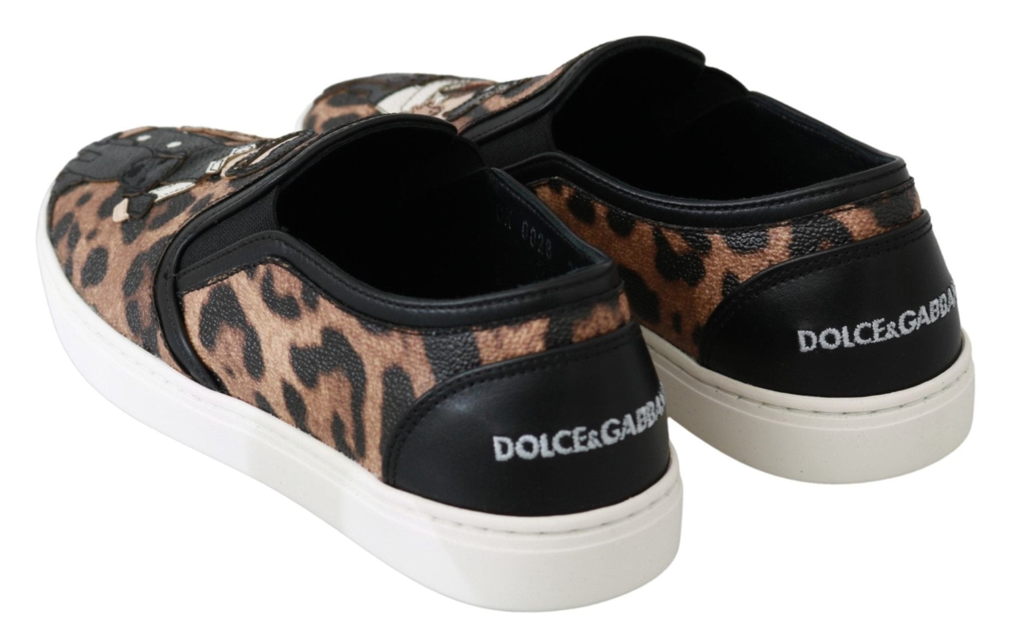 Dolce & Gabbana Leather Leopard dgfamily Loafers Shoes - Dani Dyers