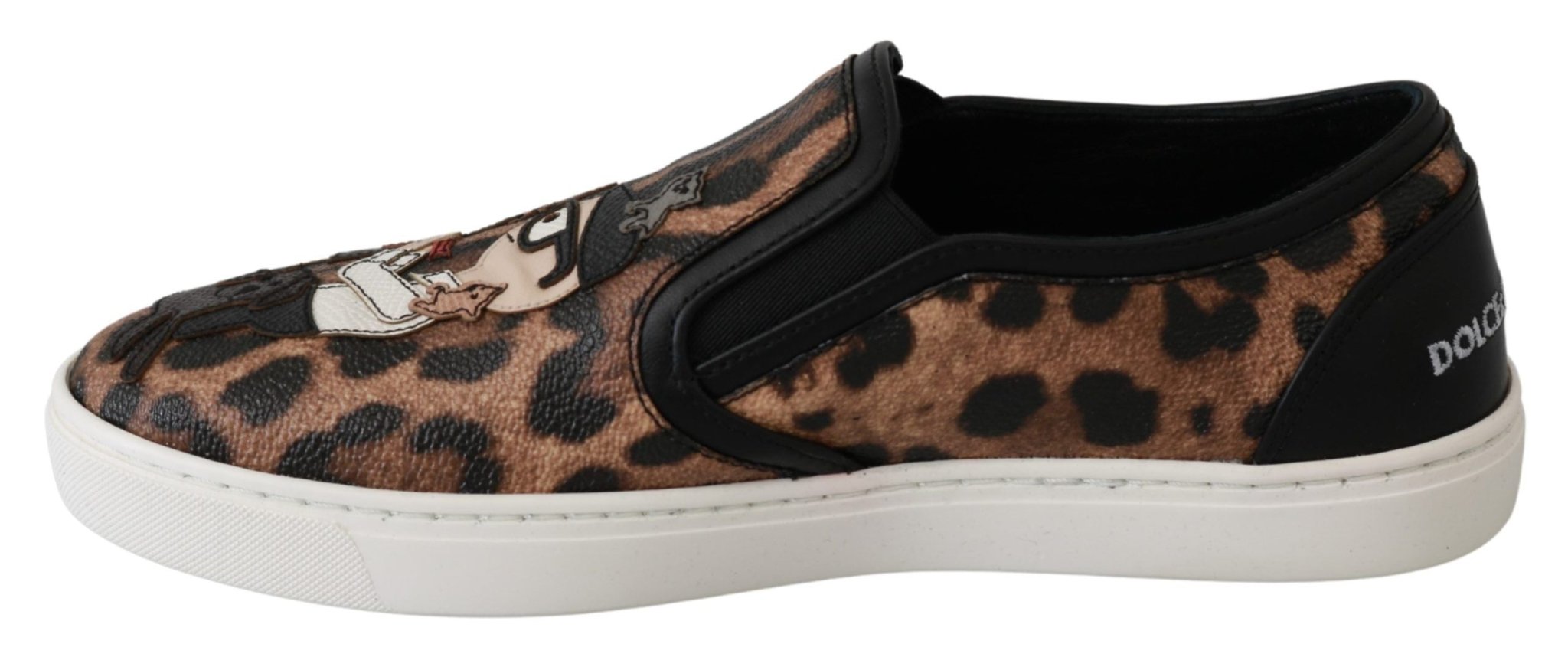 Dolce & Gabbana Leather Leopard dgfamily Loafers Shoes - Dani Dyers