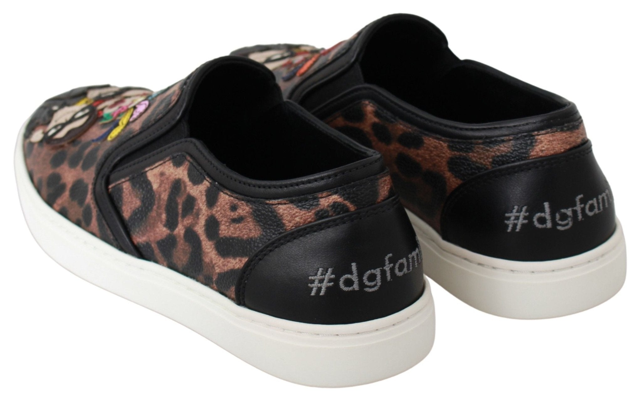 Dolce & Gabbana Leather Leopard dgfamily Loafers Shoes - Dani Dyers