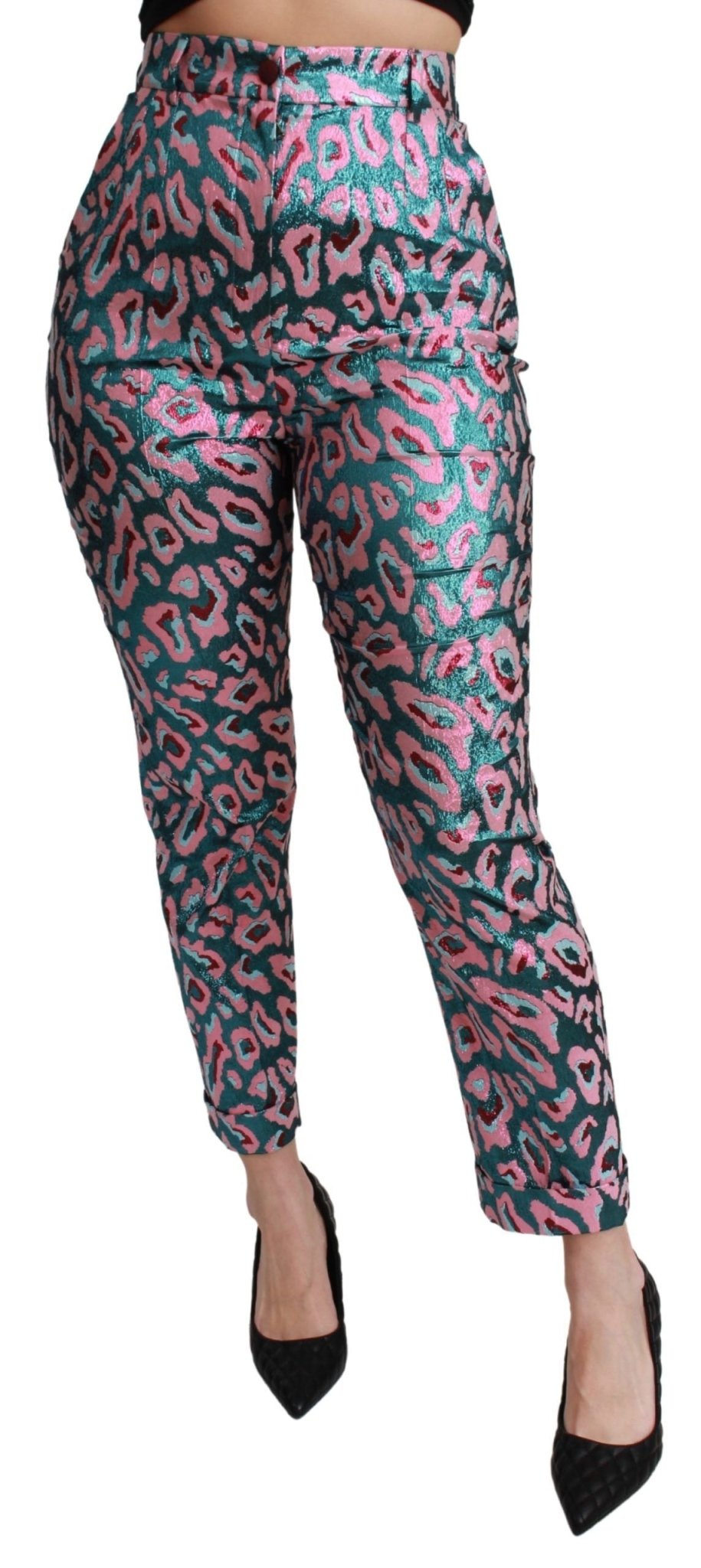 Dolce & Gabbana Multicolor Patterned Cropped High Waist Pants - Dani Dyers