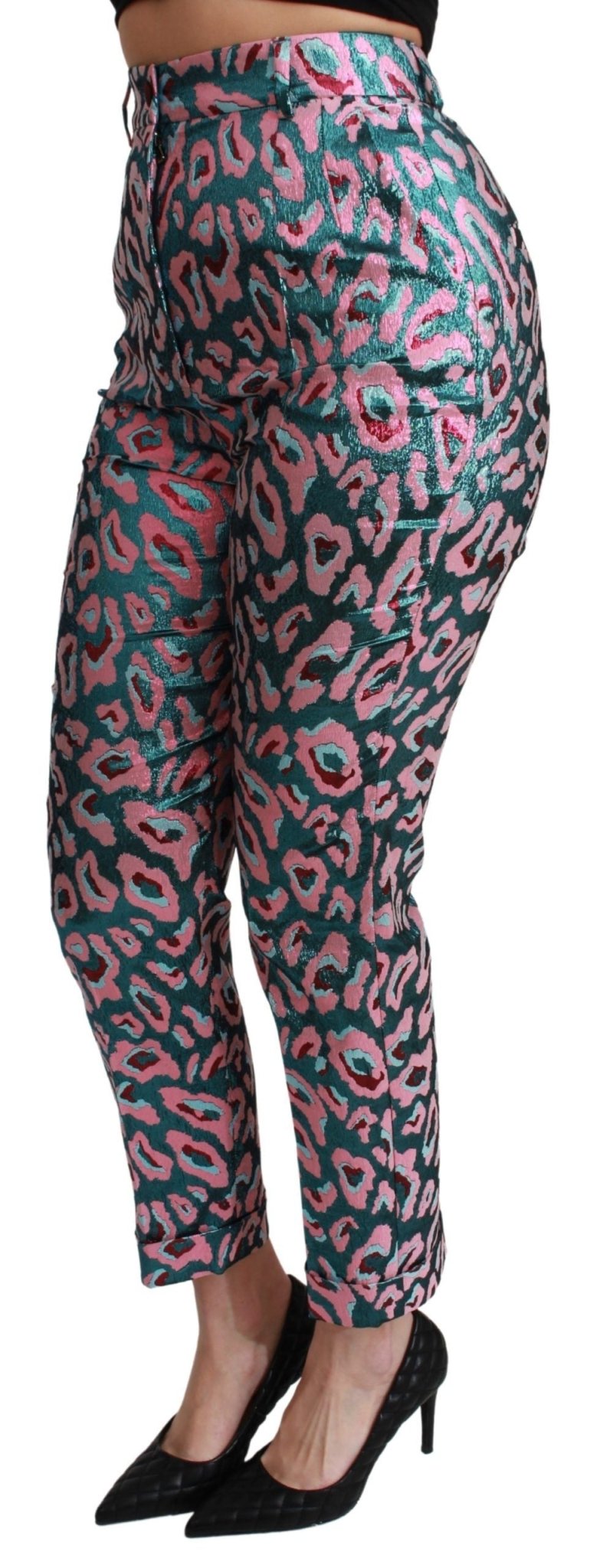 Dolce & Gabbana Multicolor Patterned Cropped High Waist Pants - Dani Dyers