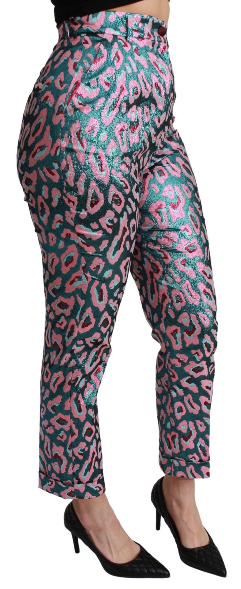 Dolce & Gabbana Multicolor Patterned Cropped High Waist Pants - Dani Dyers