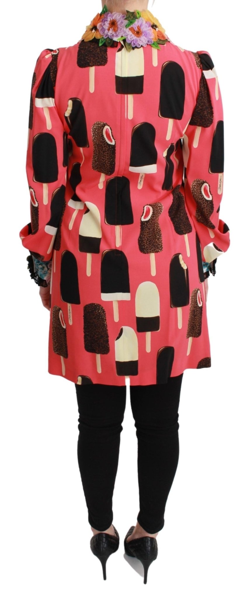 Dolce & Gabbana Pink Ice Cream Roses Sequined Dress - Dani Dyers