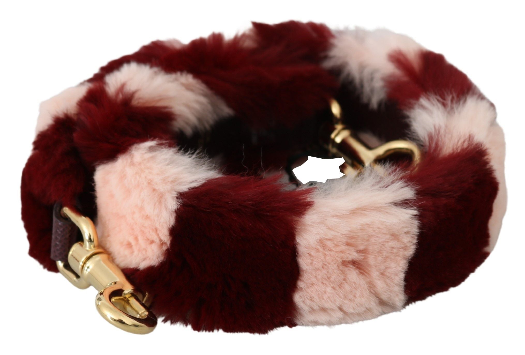 Dolce & Gabbana Pink Red Lapin Fur Accessory Shoulder Strap - Dani Dyers