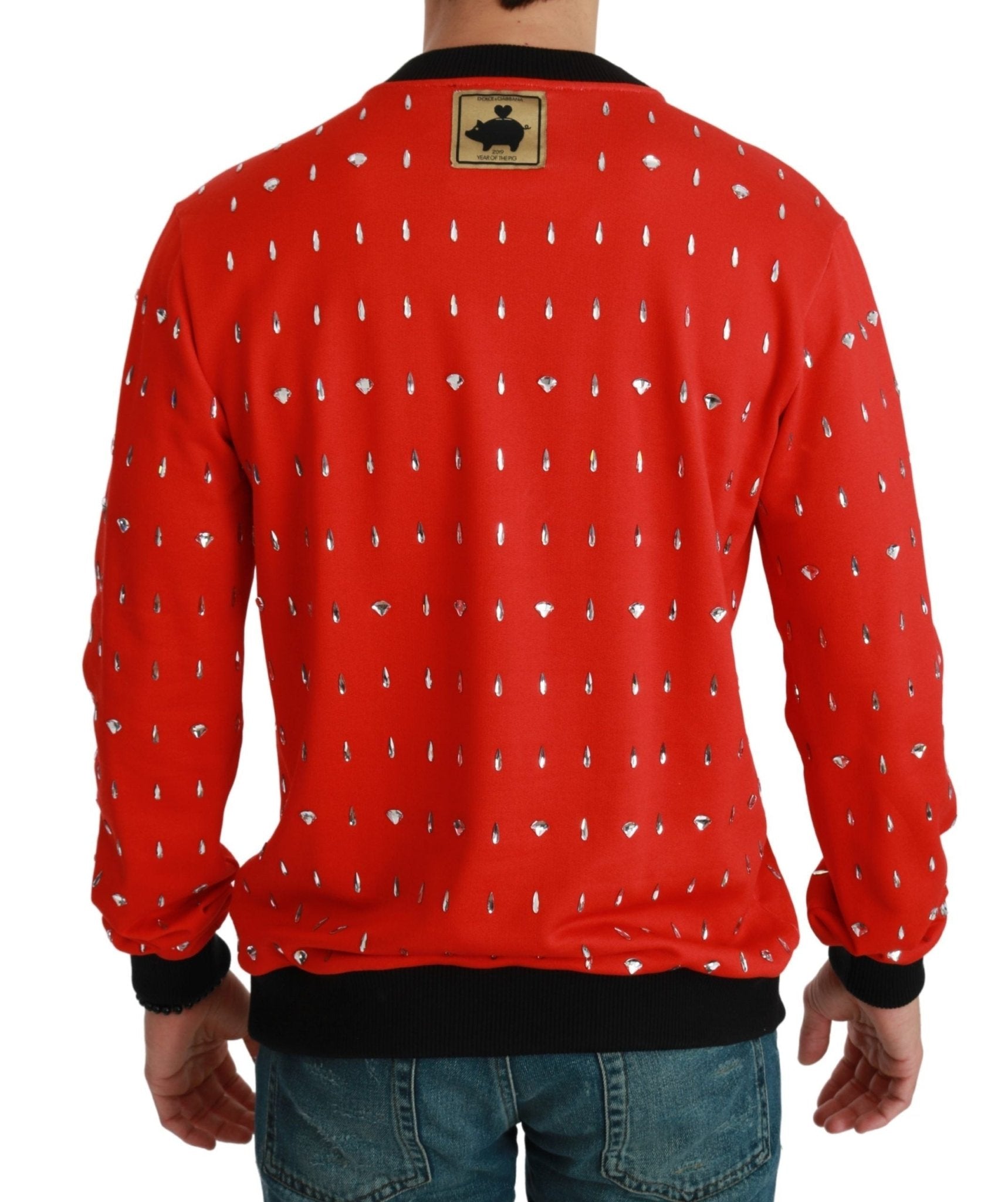 Dolce & Gabbana Red Crystal Pig of the Year Sweater - Dani Dyers