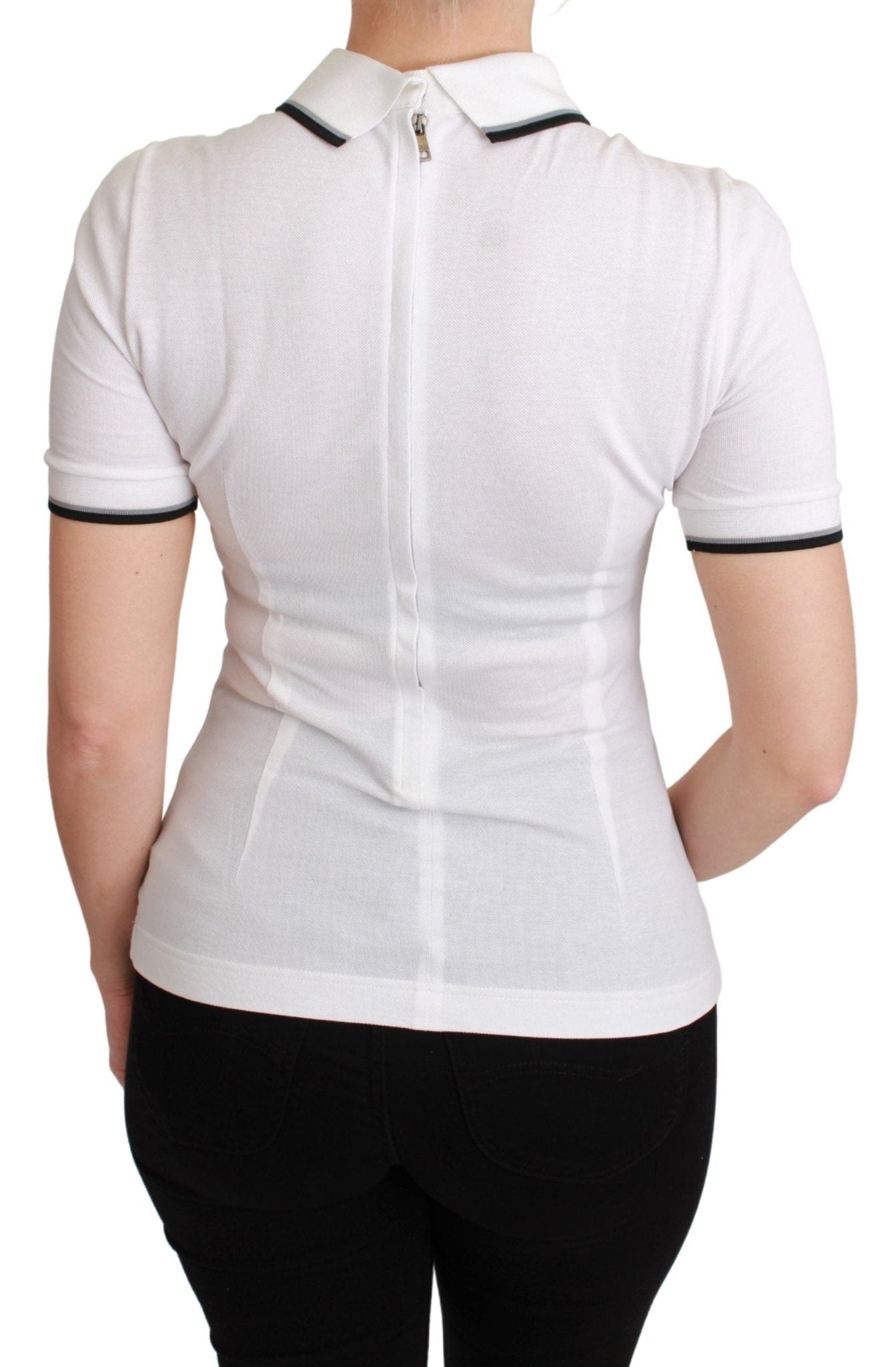 Dolce & Gabbana White Cotton Polo dgfamily T-shirt - Dani Dyers