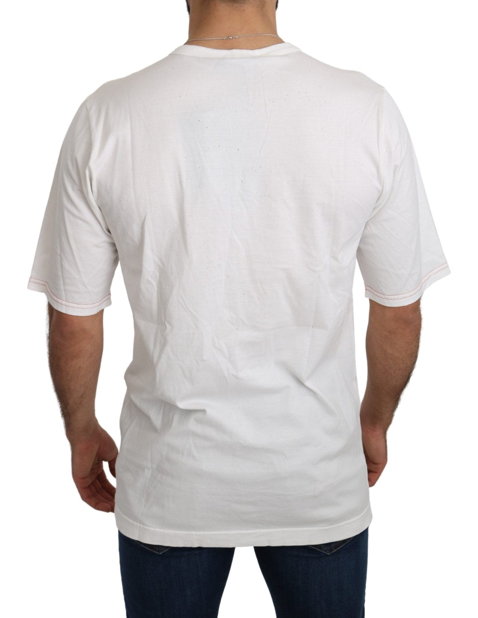 Dolce & Gabbana White Leopard Royal Top T-shirt - Dani Dyers