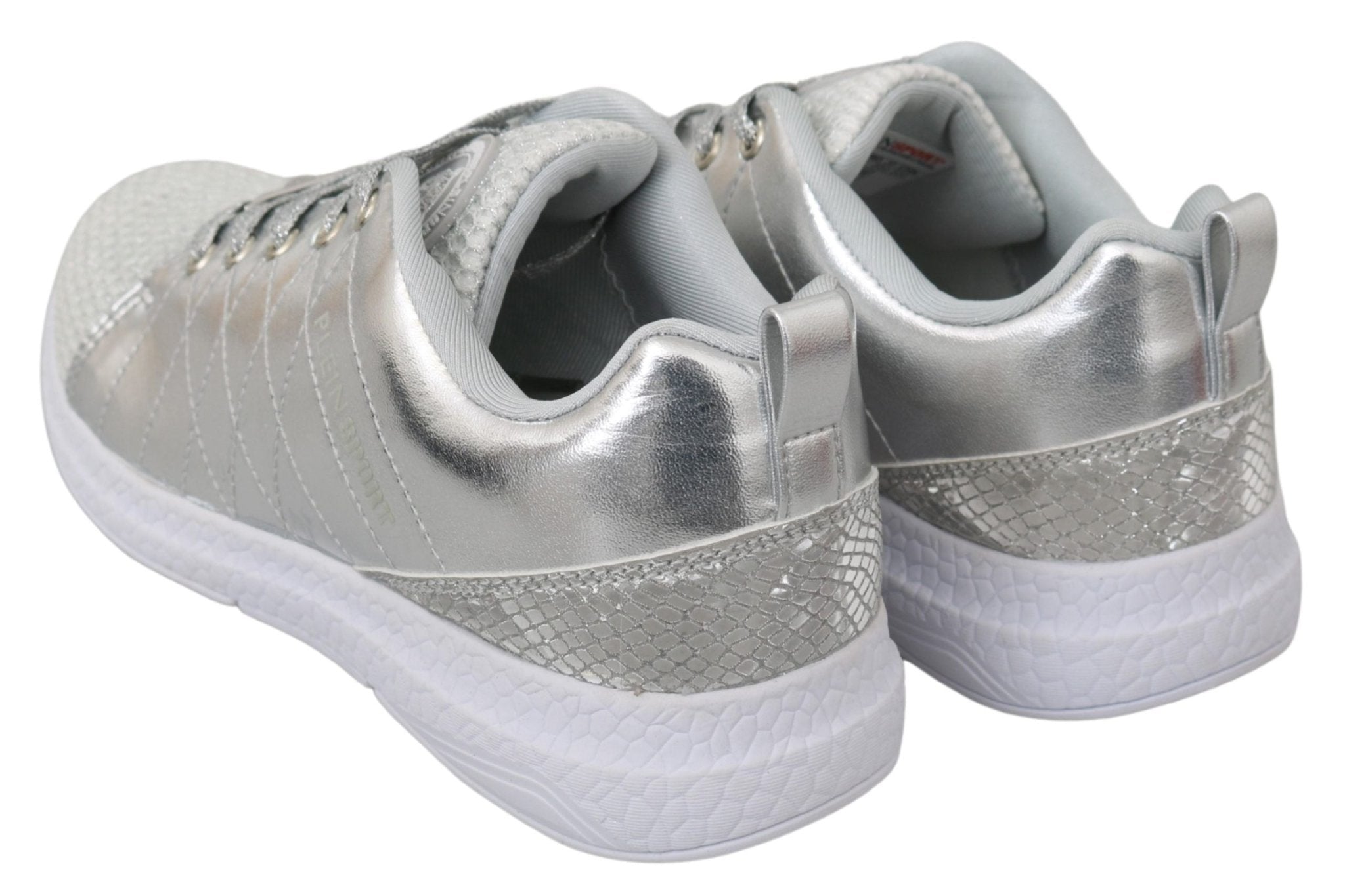 Philipp Plein Gisella Silver Polyester Sneakers Shoes - Dani Dyers