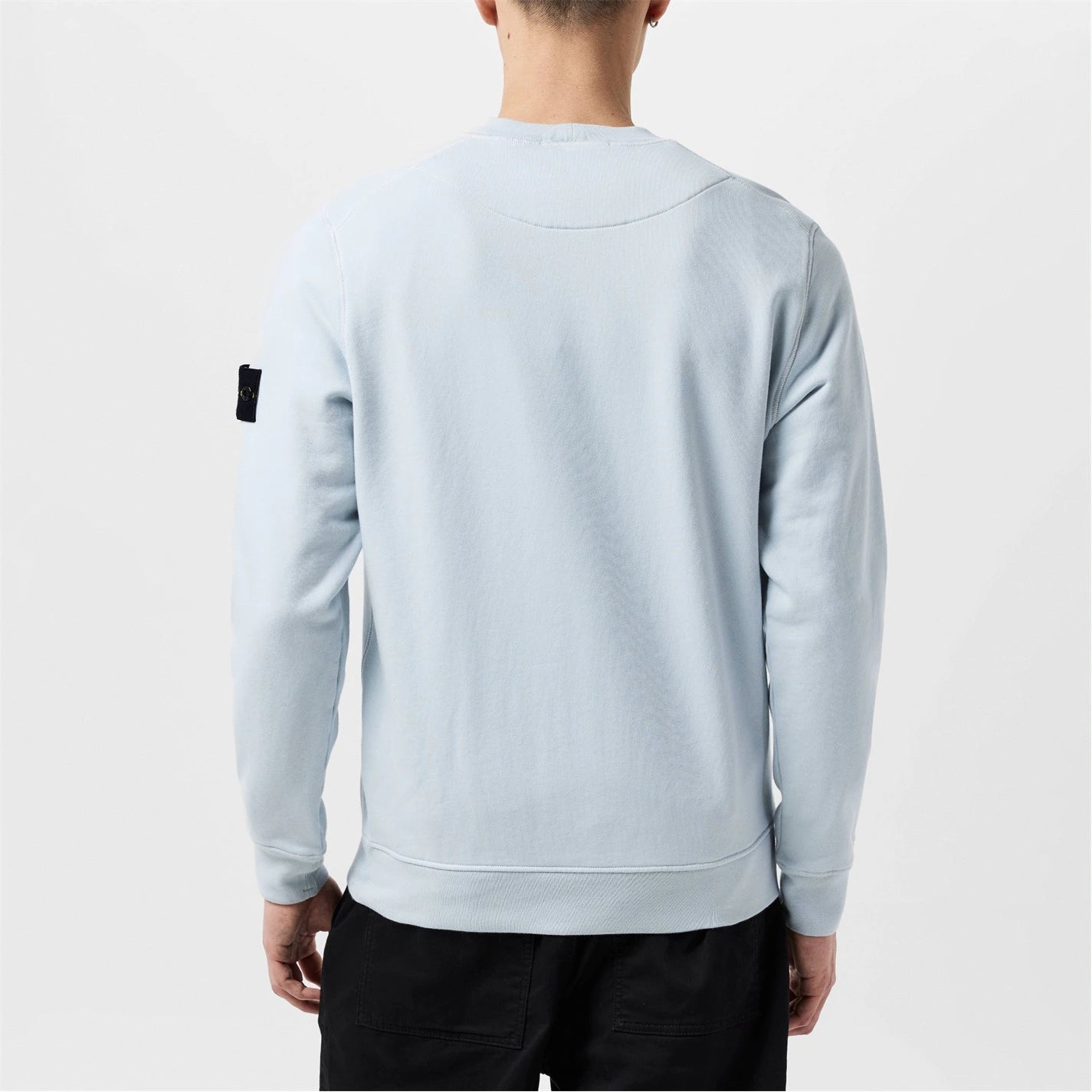 Stone Island Men's Logo Lightweight Cotton Fleece Jumper - Dani Dyers