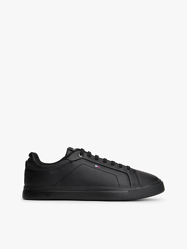 Tommy Hilfiger Men's Lightweight Leather Cupsole Court Trainers - Dani Dyers