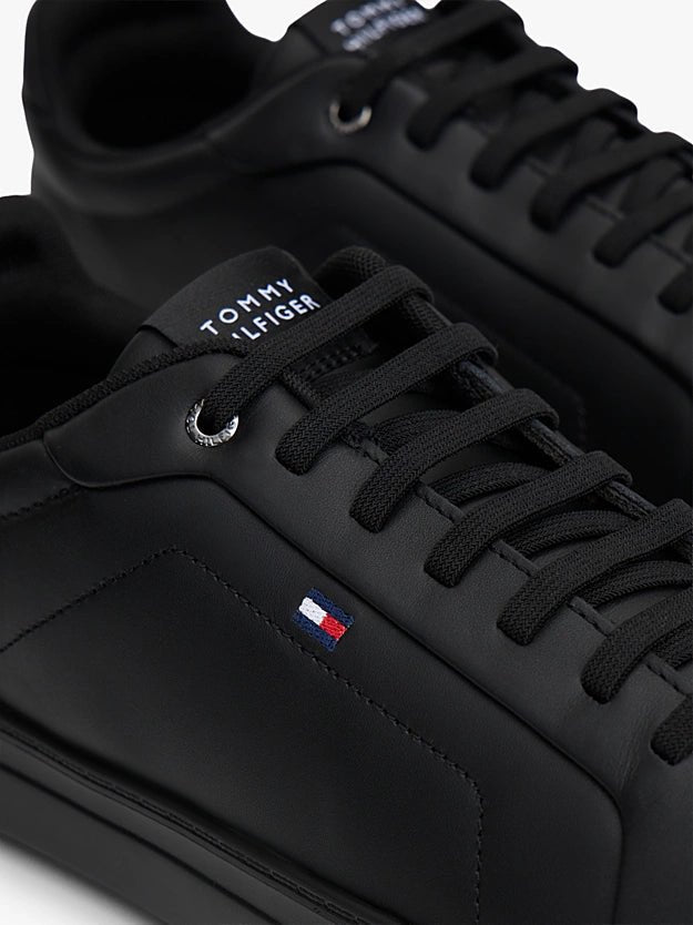 Tommy Hilfiger Men's Lightweight Leather Cupsole Court Trainers - Dani Dyers