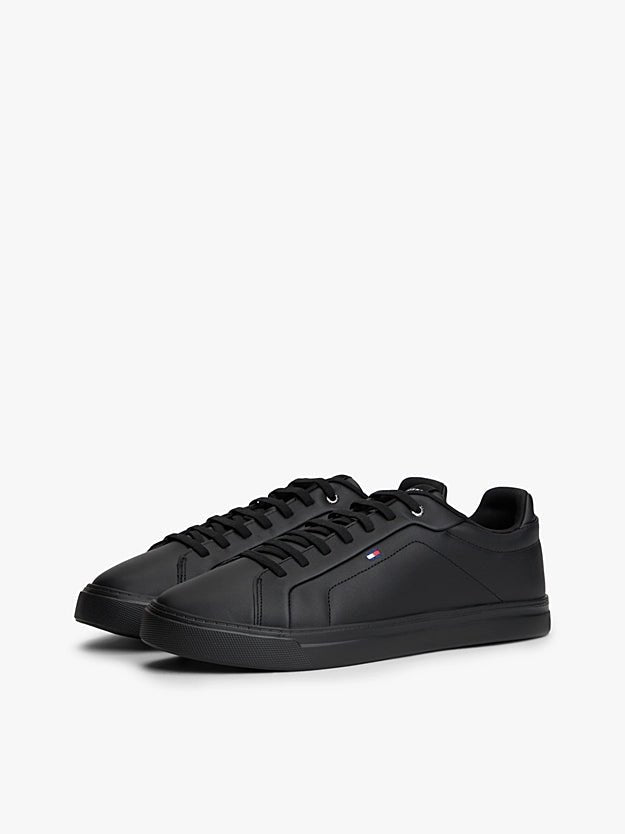 Tommy Hilfiger Men's Lightweight Leather Cupsole Court Trainers - Dani Dyers